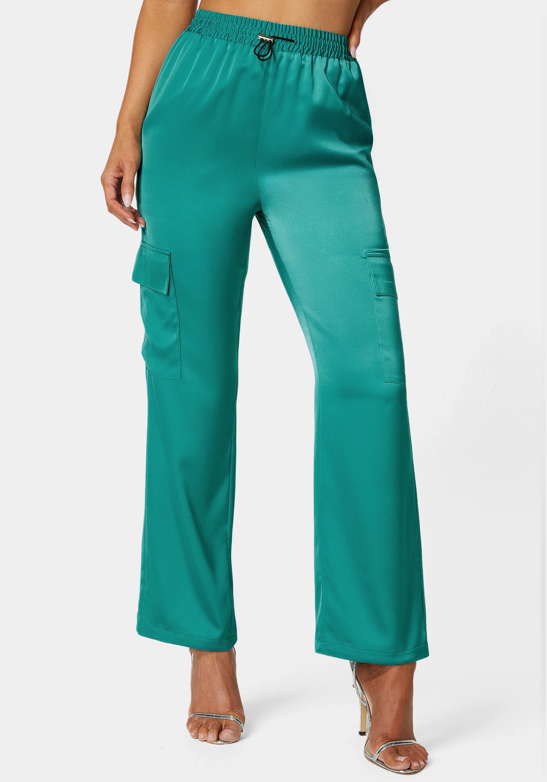 Bebe_Stretch Satin Cargo Jogger_7swp0356be_Tropical Green_02