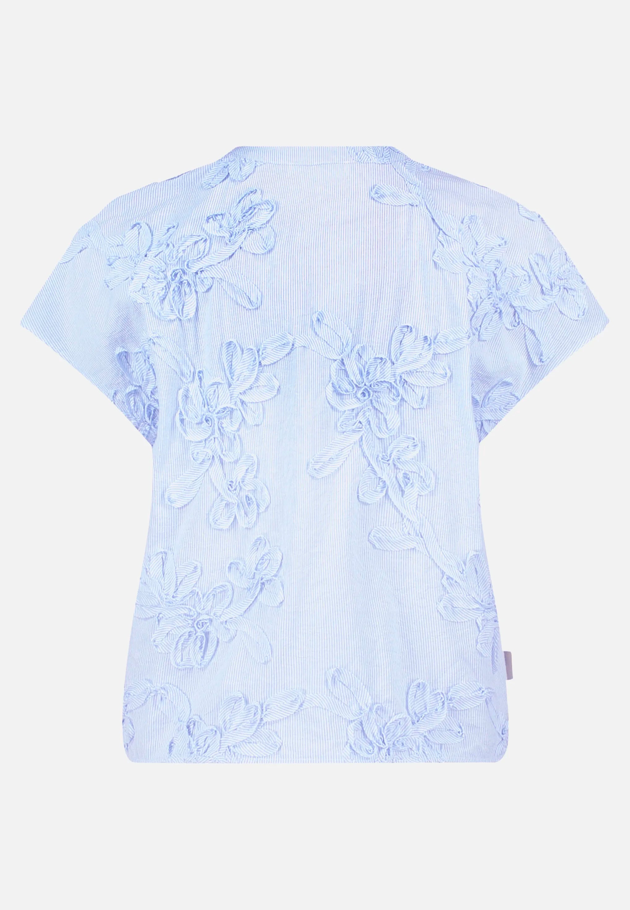 Betty Barclay White/Light Blue Women Shirt Blouse with Embroidery SKU: 8004-3367_1886 Image 05