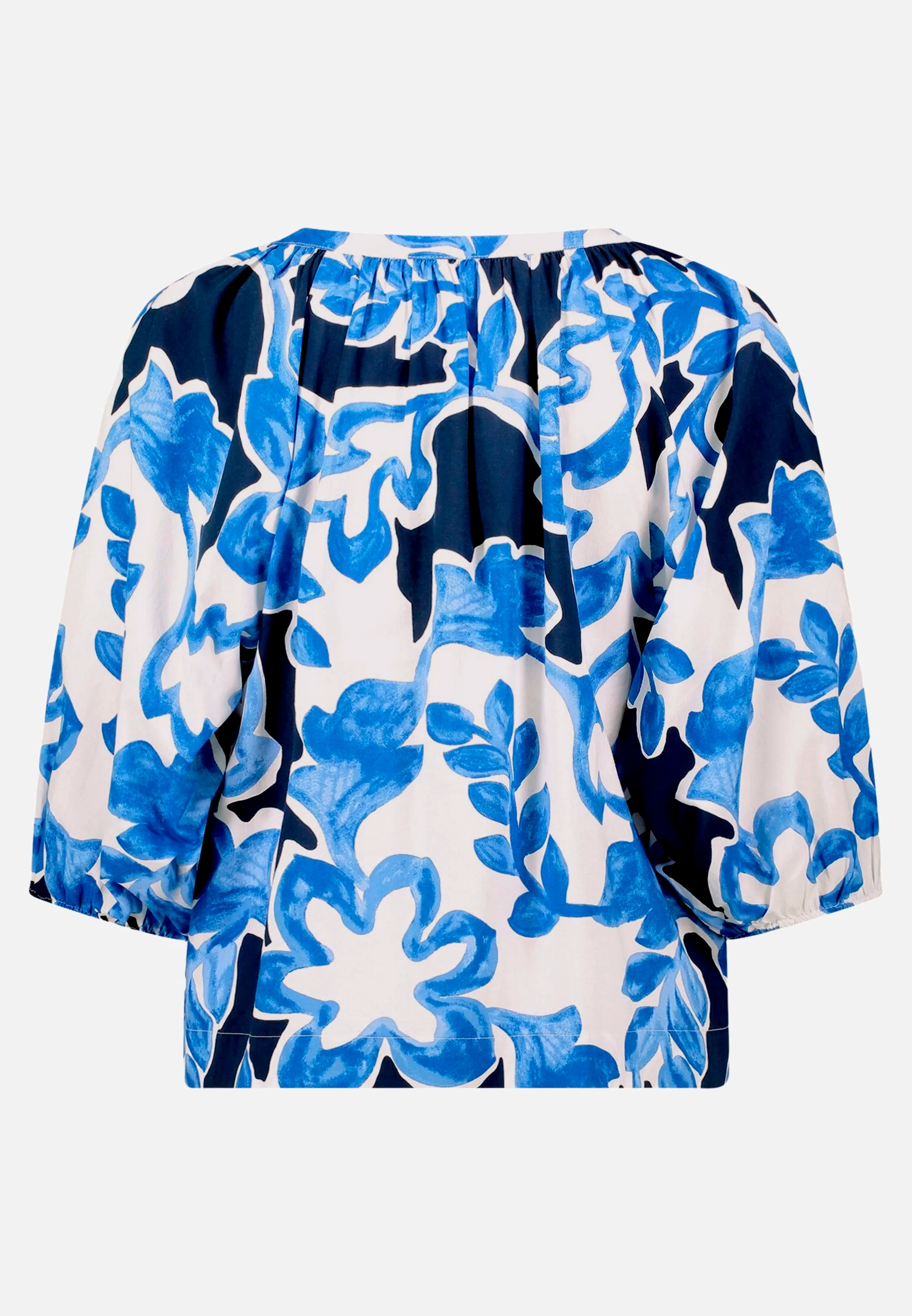 Betty Barclay Cream/Dark Blue Women Slip-On Blouse with Print SKU: 8007-3357_1883 Image 05