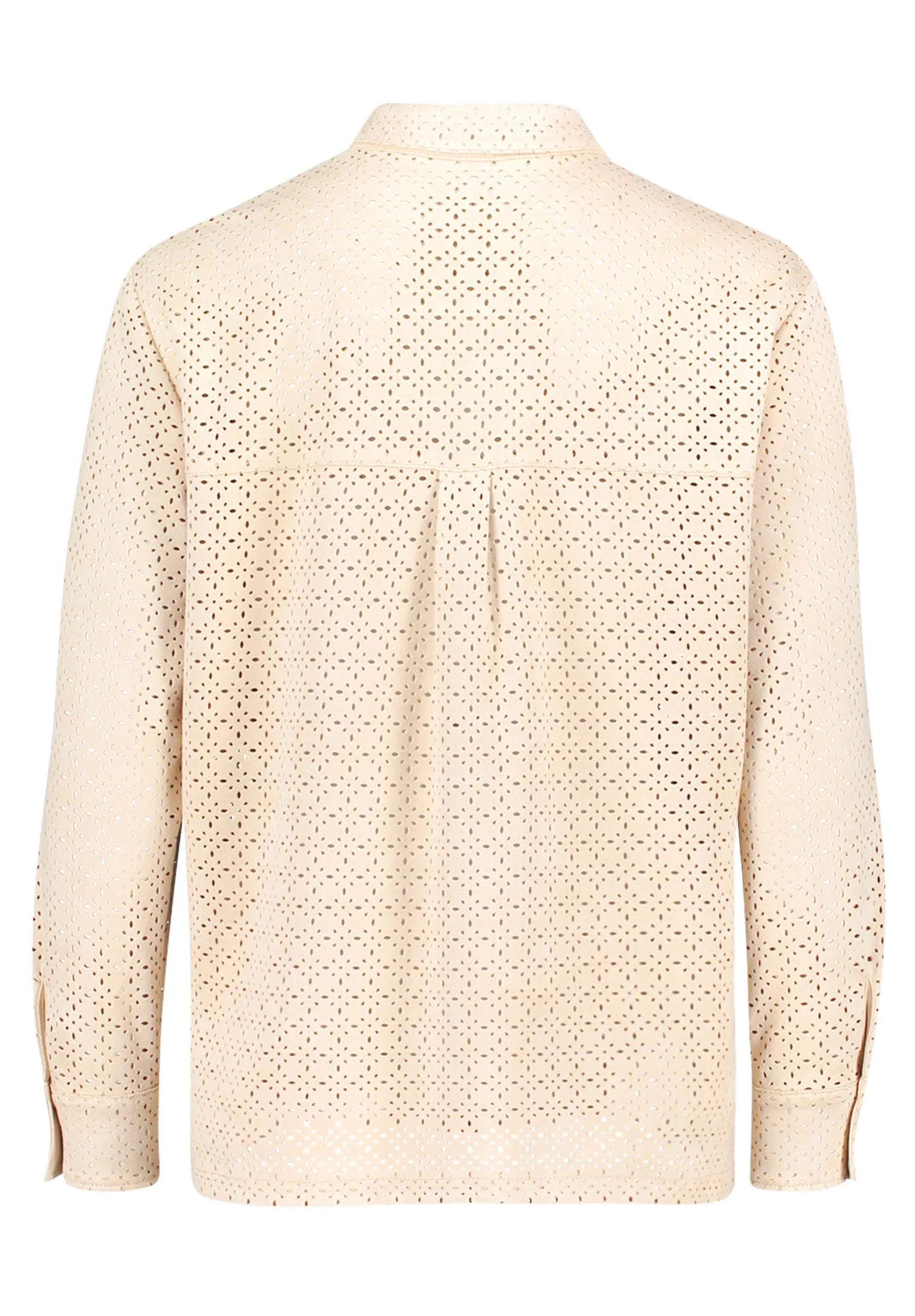 Betty Barclay Classic Beige Women Shirt Blouse with Button Placket SKU: 8026-1835_7234 Image 07