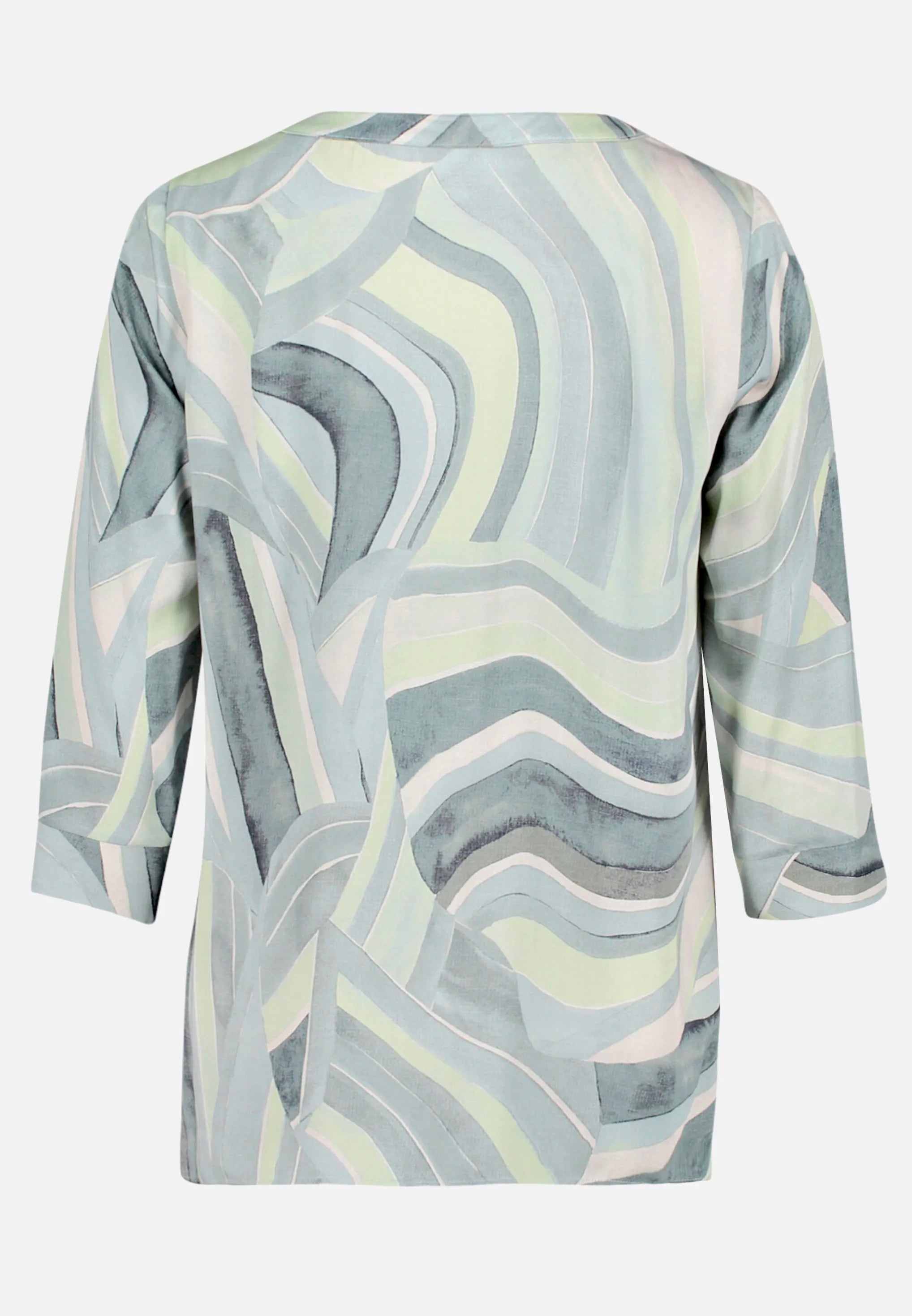 Betty Barclay Mint/Green Women Patterned Slip-On Blouse SKU: 8027-1859_5806 Image 05