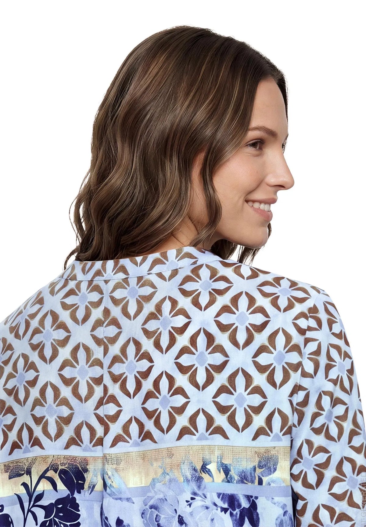 Betty Barclay Blue/Beige Women Long Blouse SKU: 8118-1696_8872 Image 05