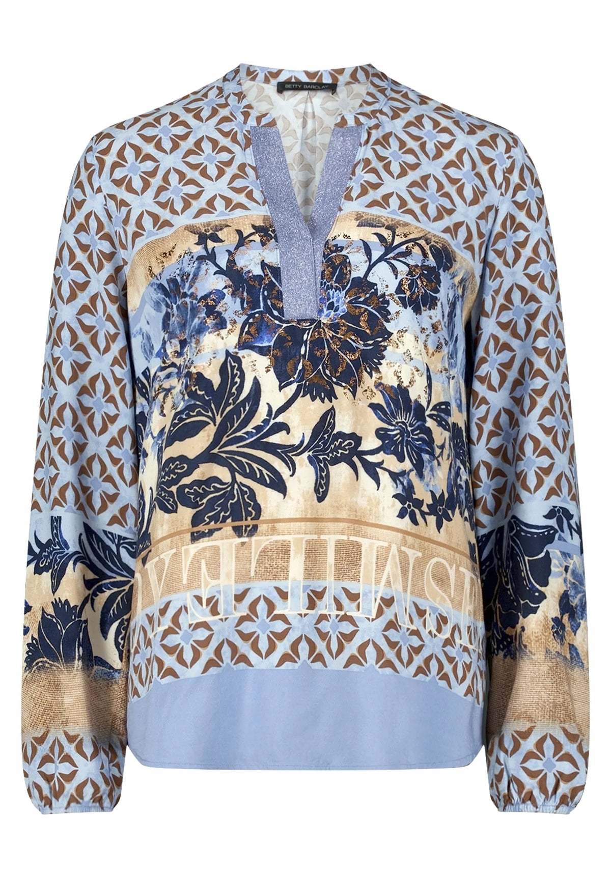 Betty Barclay Blue/Beige Women Long Blouse SKU: 8118-1696_8872 Image 06