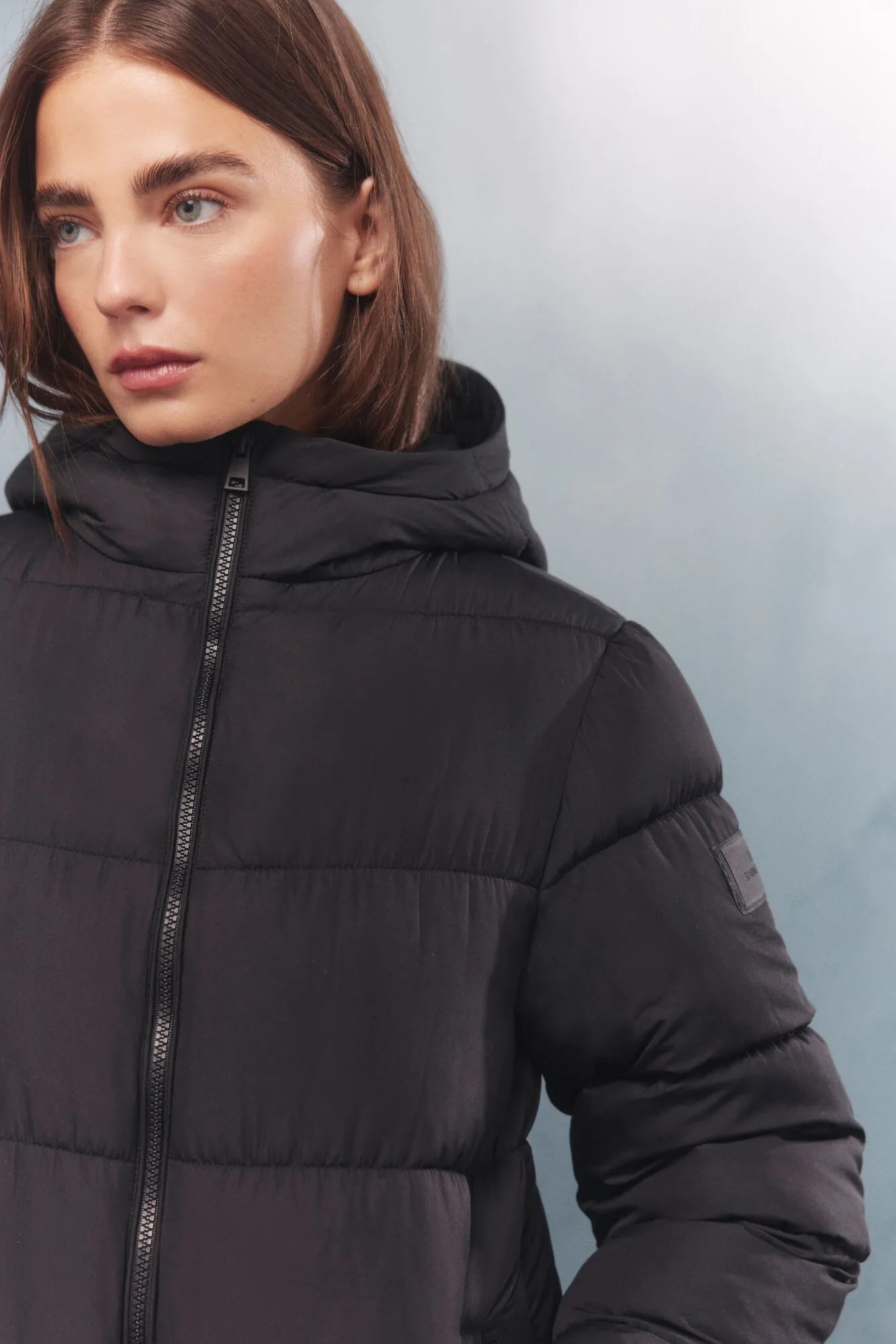 Springfield_Black_Thermolite Puffer Long Coat_8272796_01_06