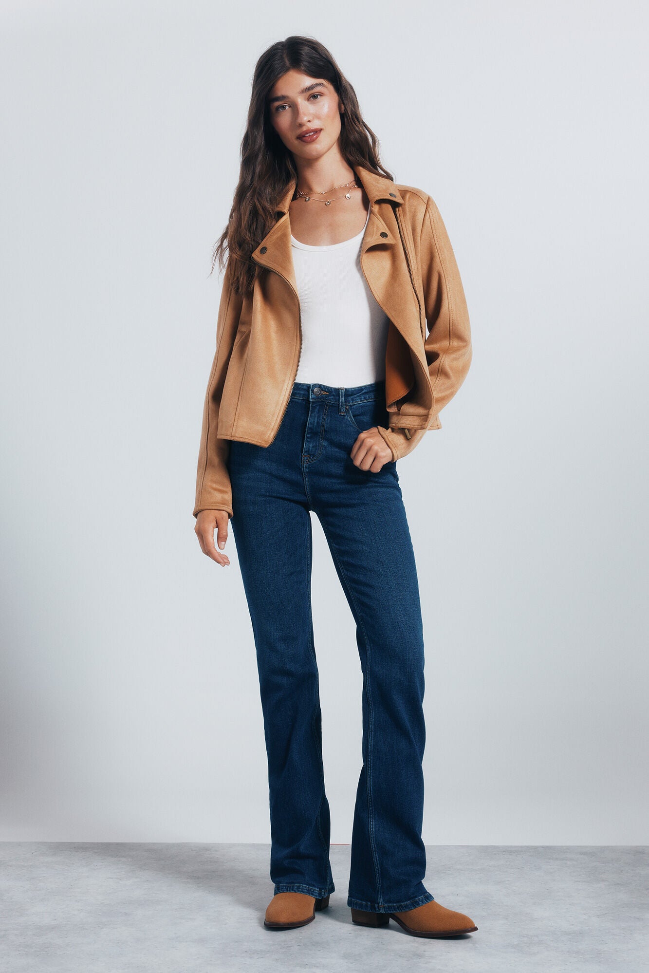 Springfield_Brown_Suede Biker Jacket_8272799_31_04