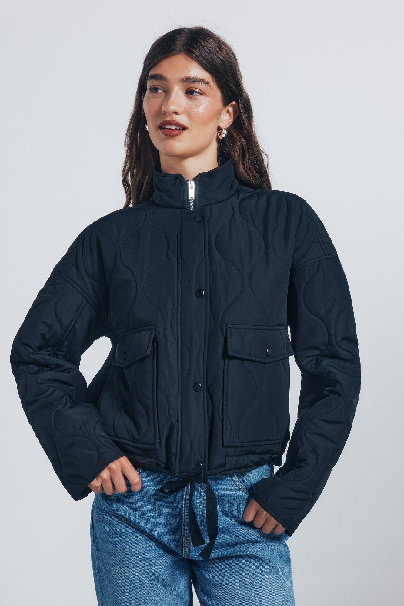 Springfield_Black_Quilted Jacket Pockets_8272803_35_04