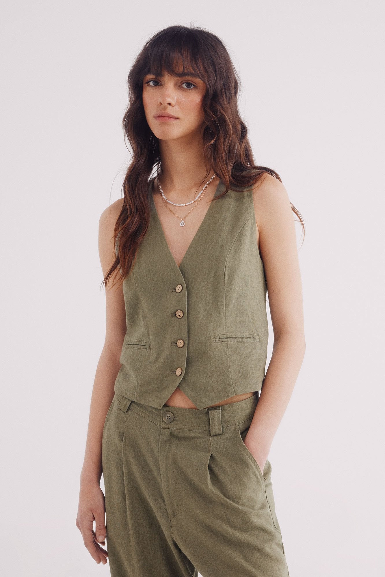 Springfield_Linen Buttons Vest_8419282_90_01