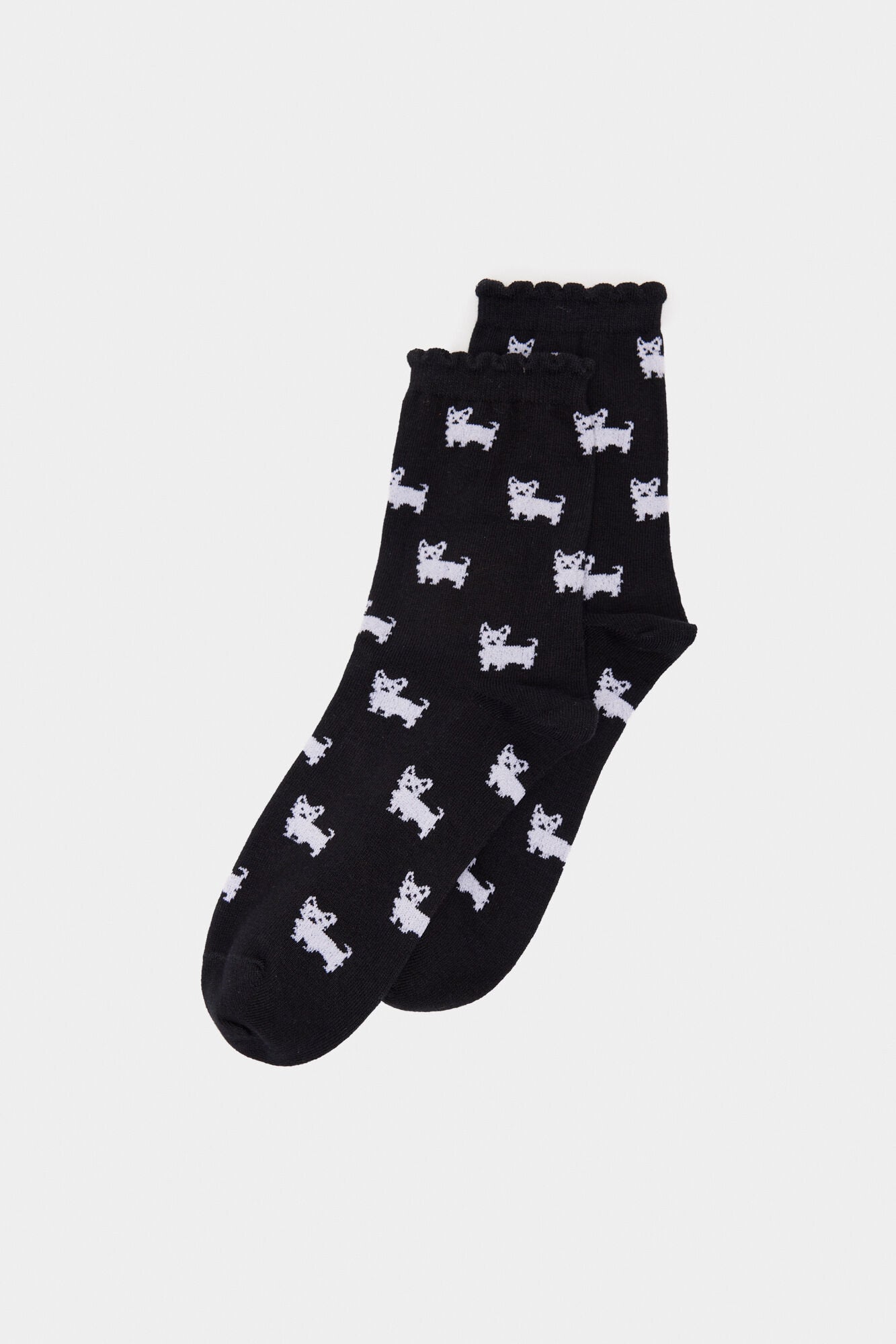 Patterned High Socks_8547857_01_03