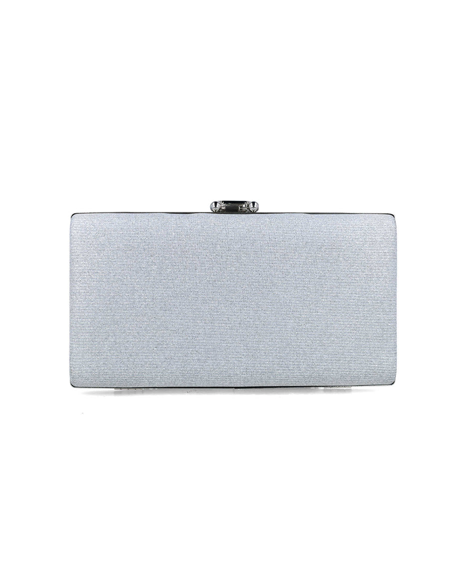 Shimmery Clutch With Embellished Hardware_85479_09_02