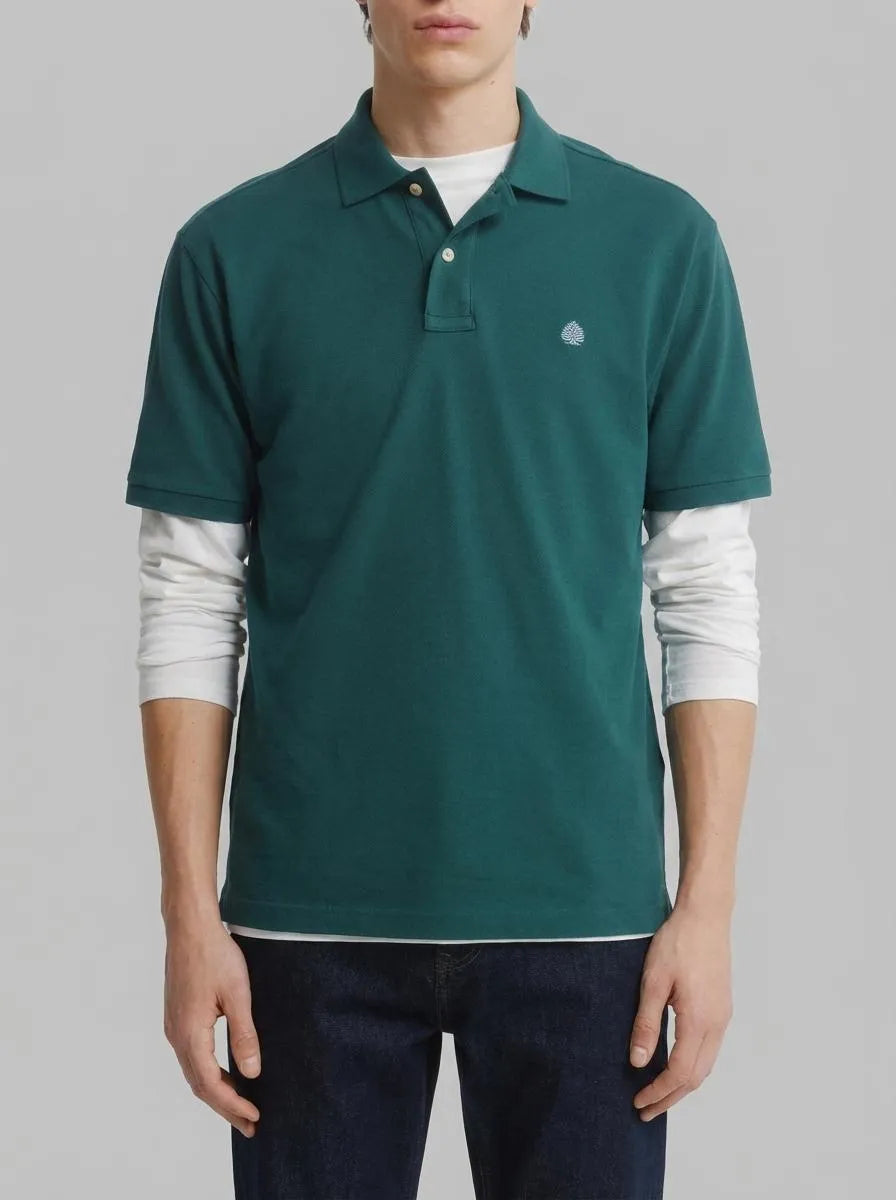Springfield Green Men Basic Regular Fit Polo Shirt Springfield SKU: 8551097_21 Image 00