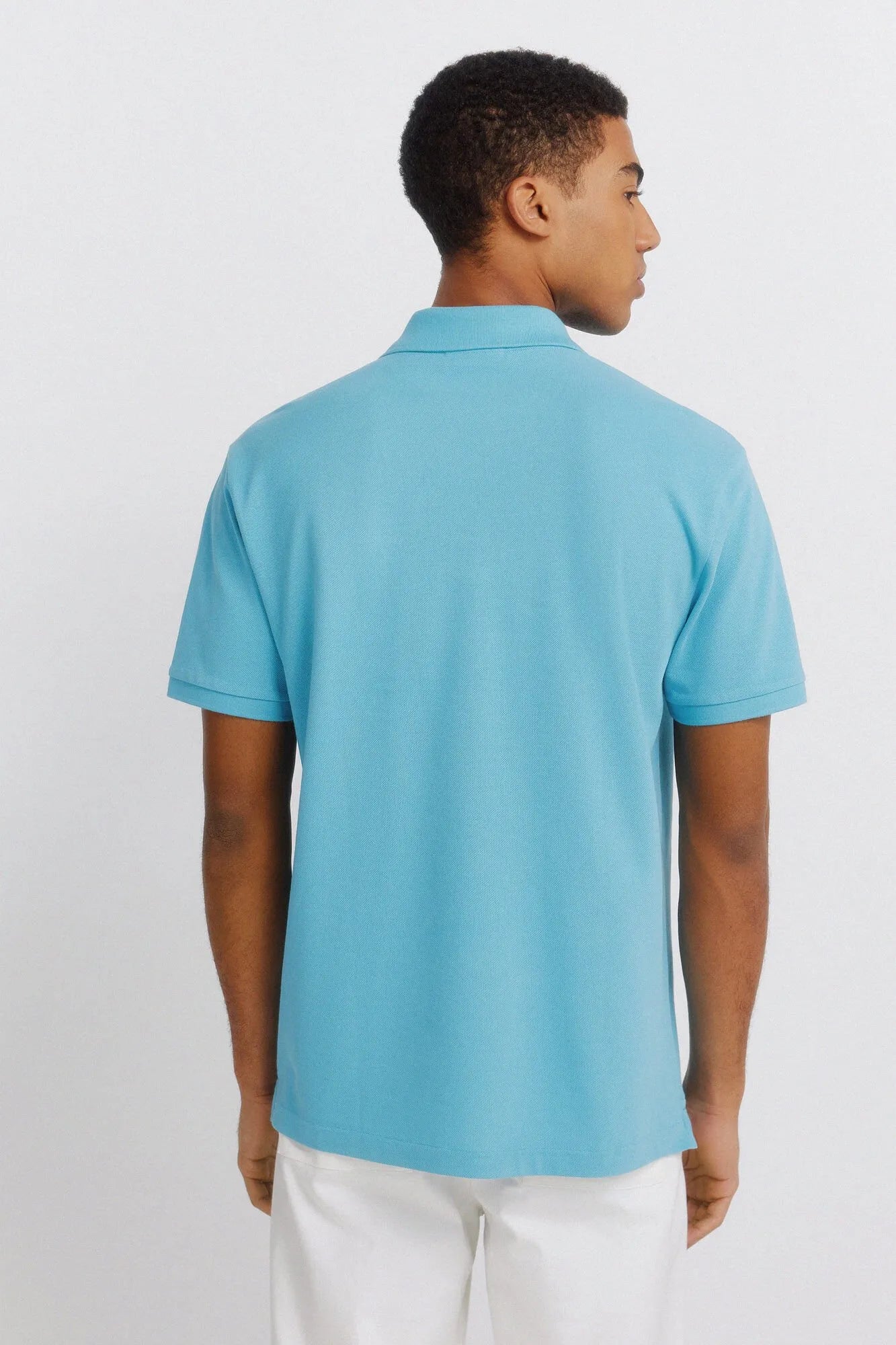 Springfield Blue Men Basic Regular Fit Polo Shirt Springfield SKU: 8551097_80 Image 03