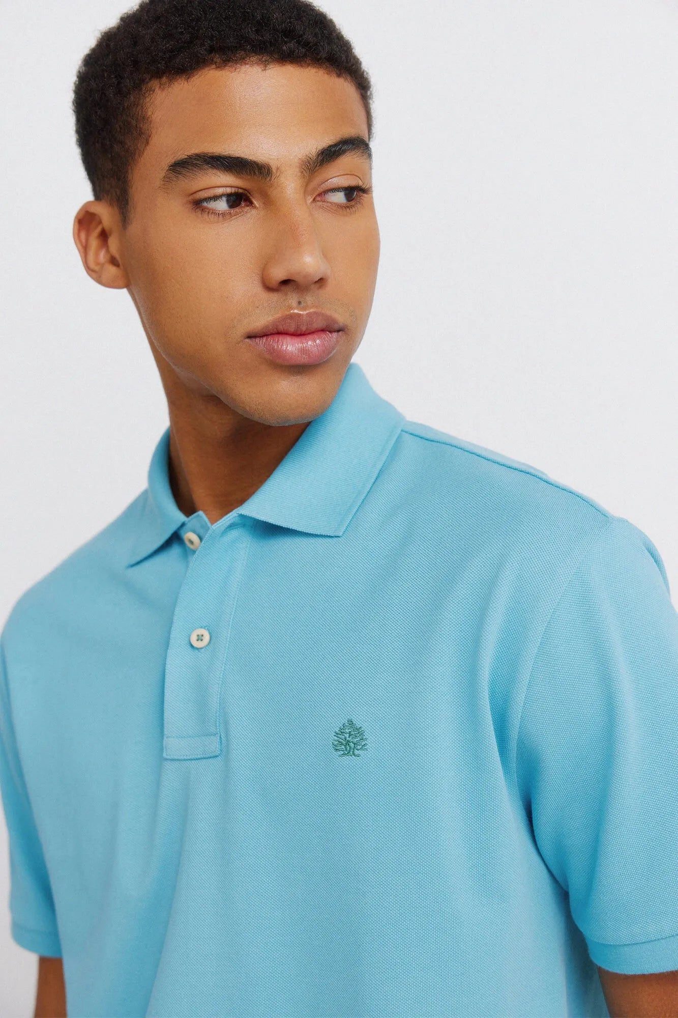 Springfield Blue Men Basic Regular Fit Polo Shirt Springfield SKU: 8551097_80 Image 04