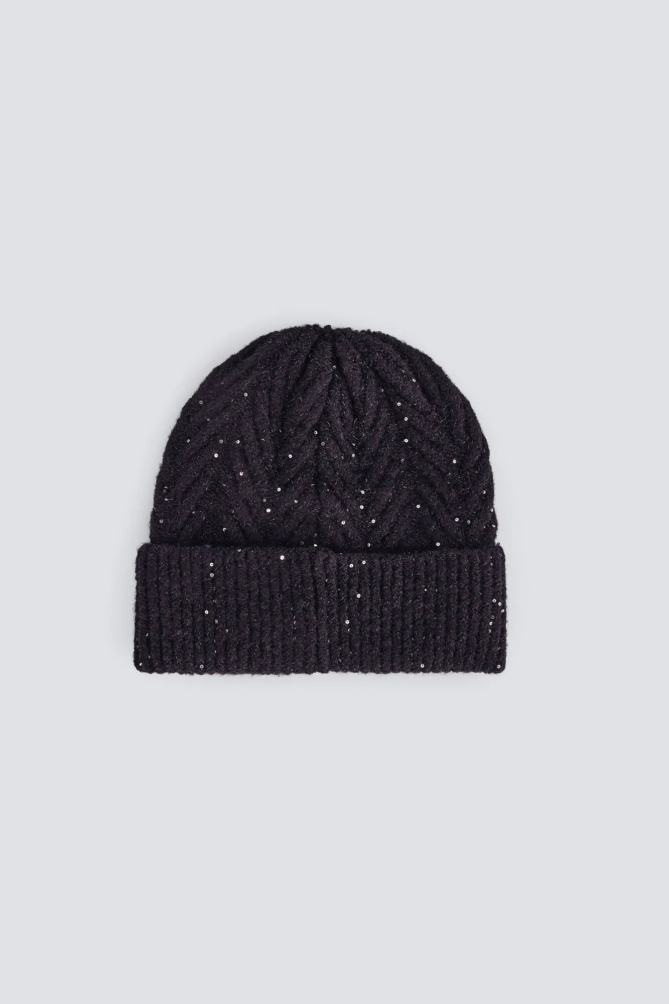Springfield_Black_Beanie Jersey-Knit Hat_8562491_01_03