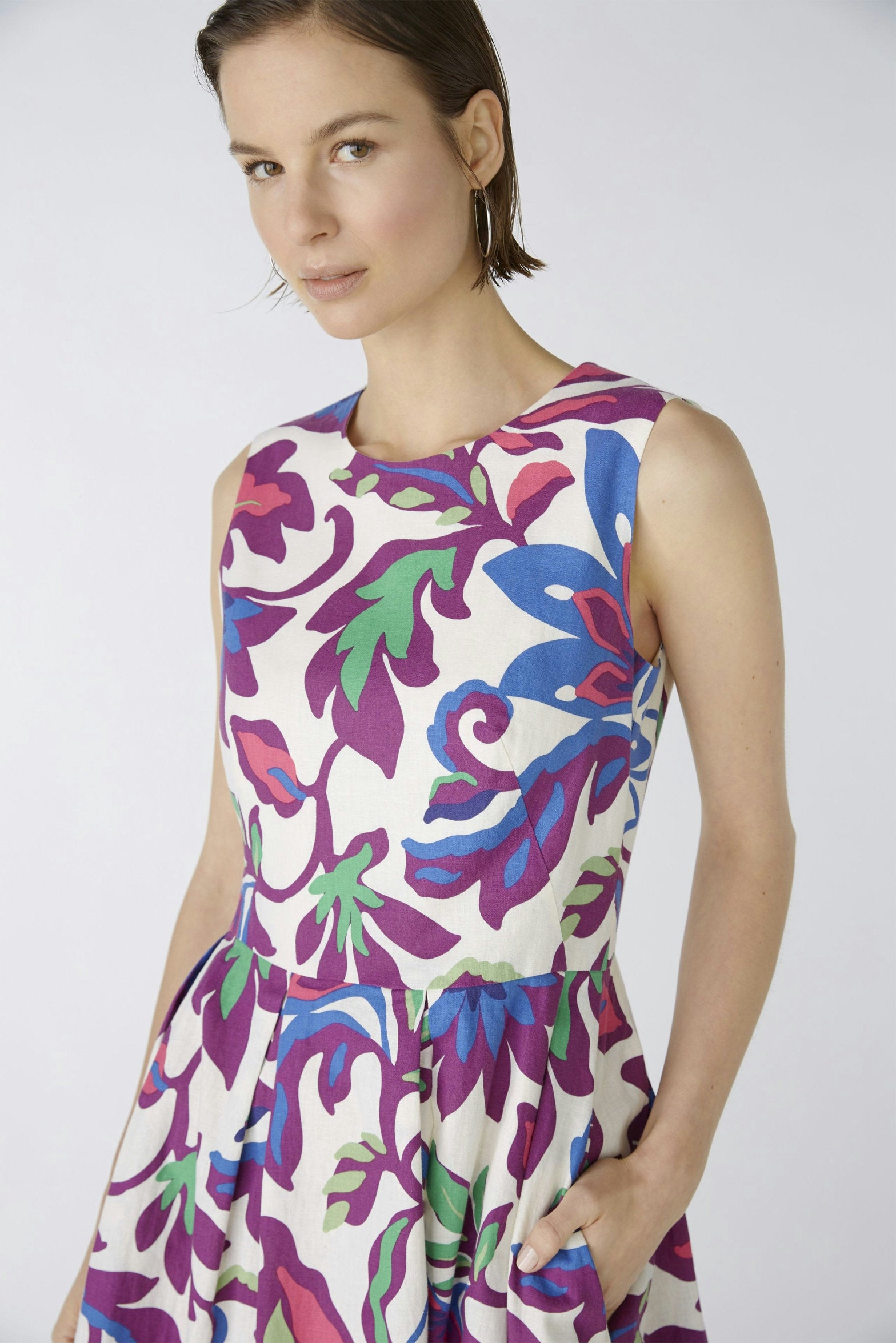 Midi Dress Linen Cotton Blend_86704_0416_05