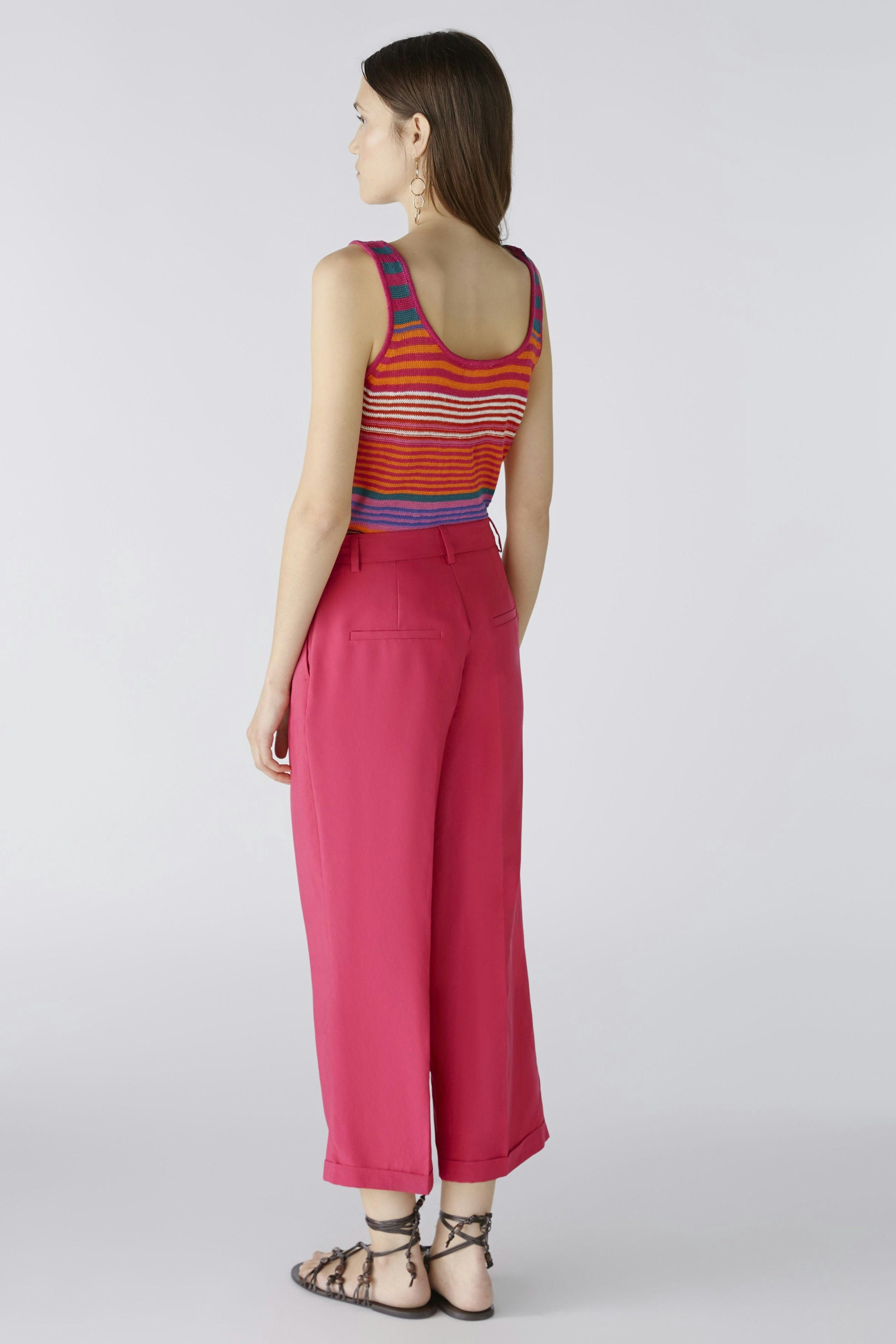 Culotte Style Dress Trousers In Lyocell Blend_87580_3438_03