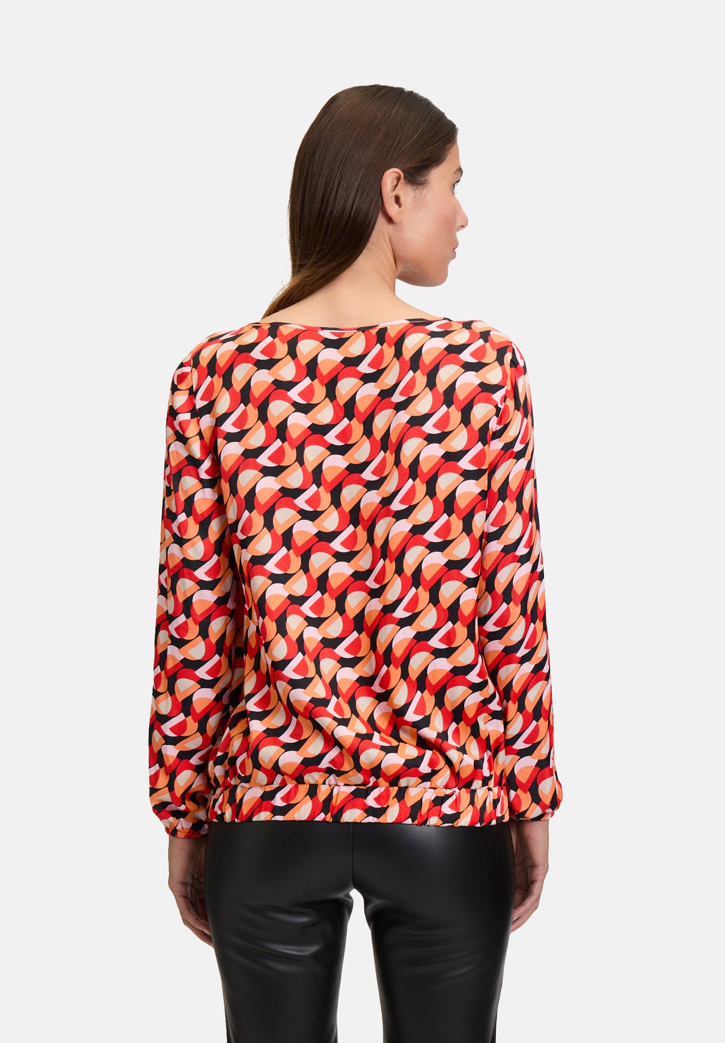 Slip-On Blouse with Pattern_8810-1045_4890_03