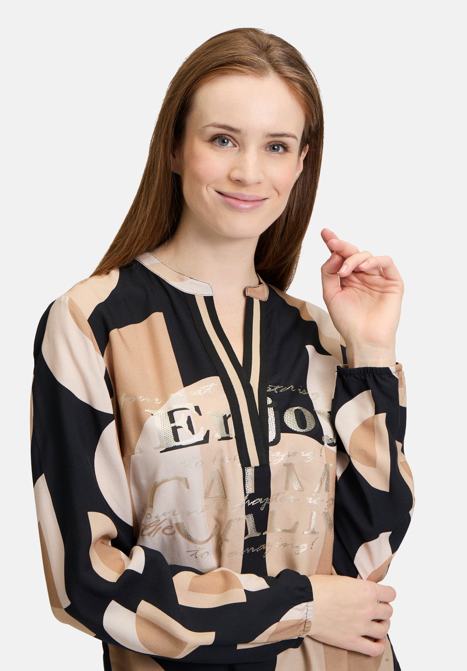Long Blouse with Stand-Up Collar_8811-1103_9875_06