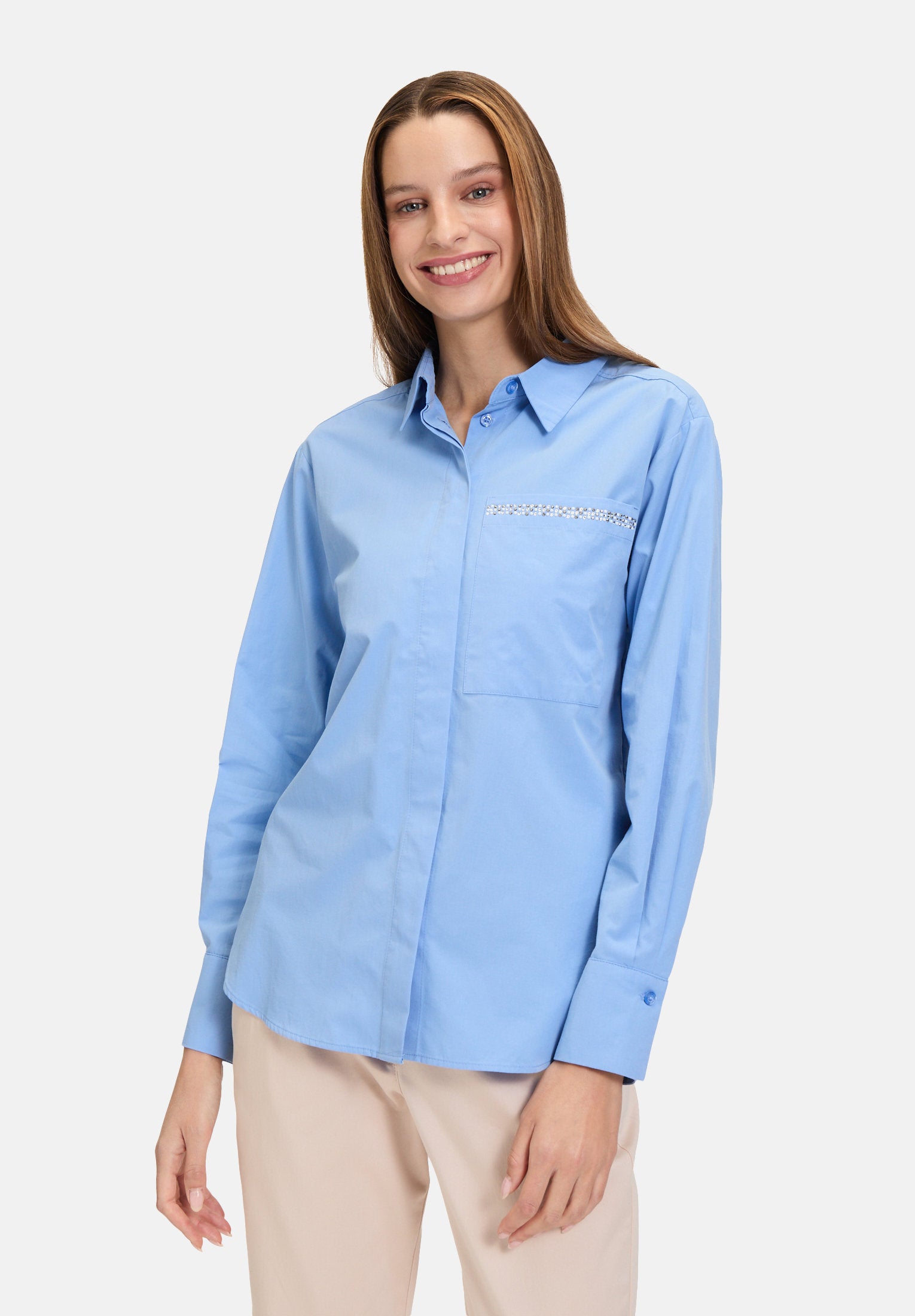 Betty Barclay_Collared Shirt Blouse_8814-1050_8026_01