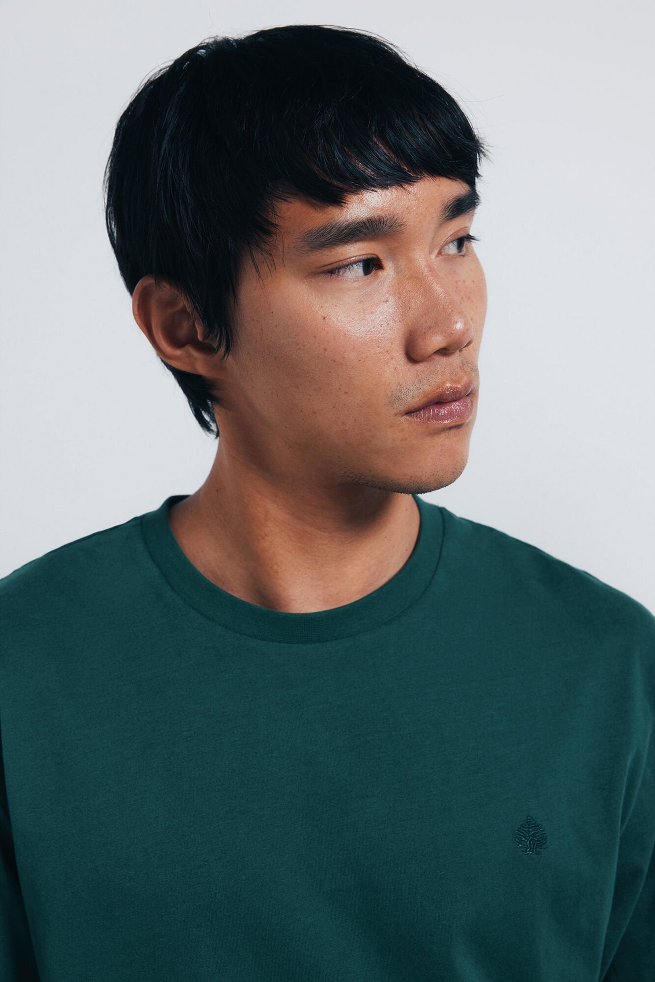 Springfield_Green_Basic Long Sleeve T-Shirt with a Soft Finish_8832421_22_02