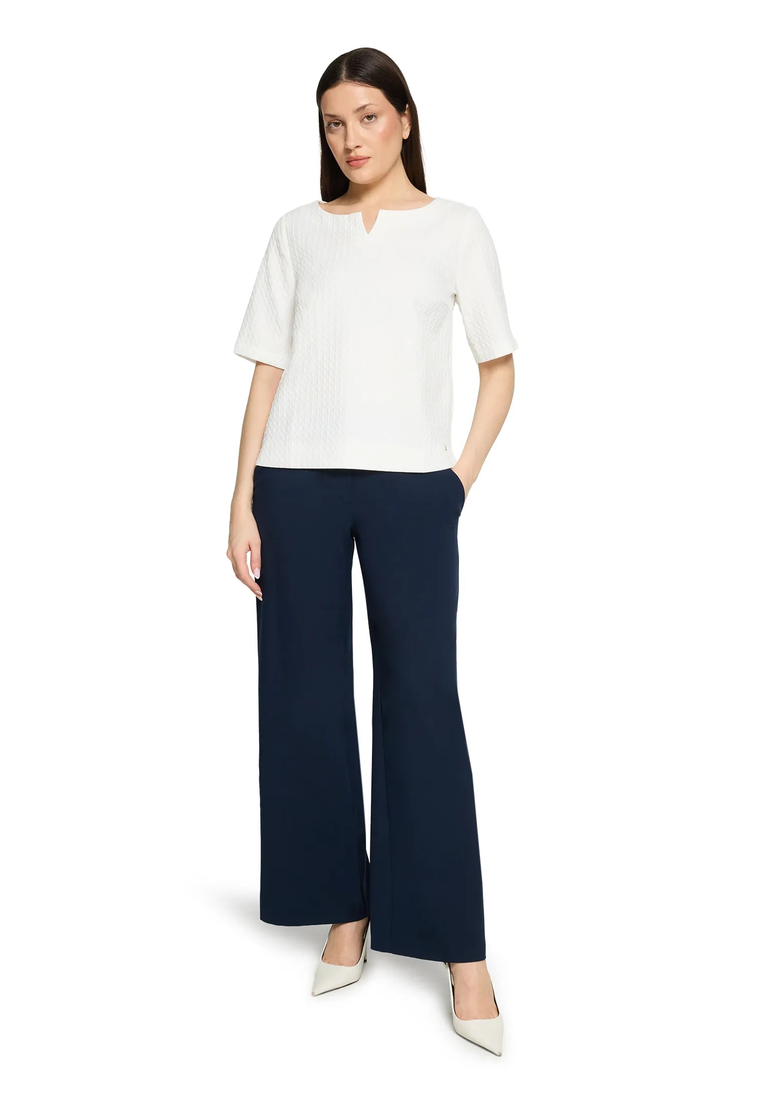 Betty Barclay Offwhite Women Blouse Short 1/2 Sleeve SKU: 8883-3194_1014 Image 02