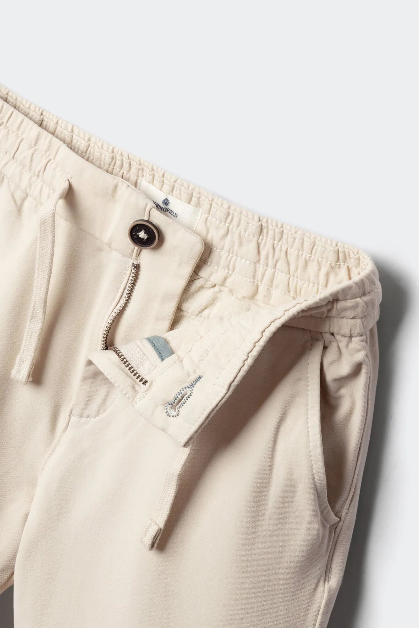 Springfield Khaki Boys Comfort Knit Chinos SKU: 8903063_95 Image 03