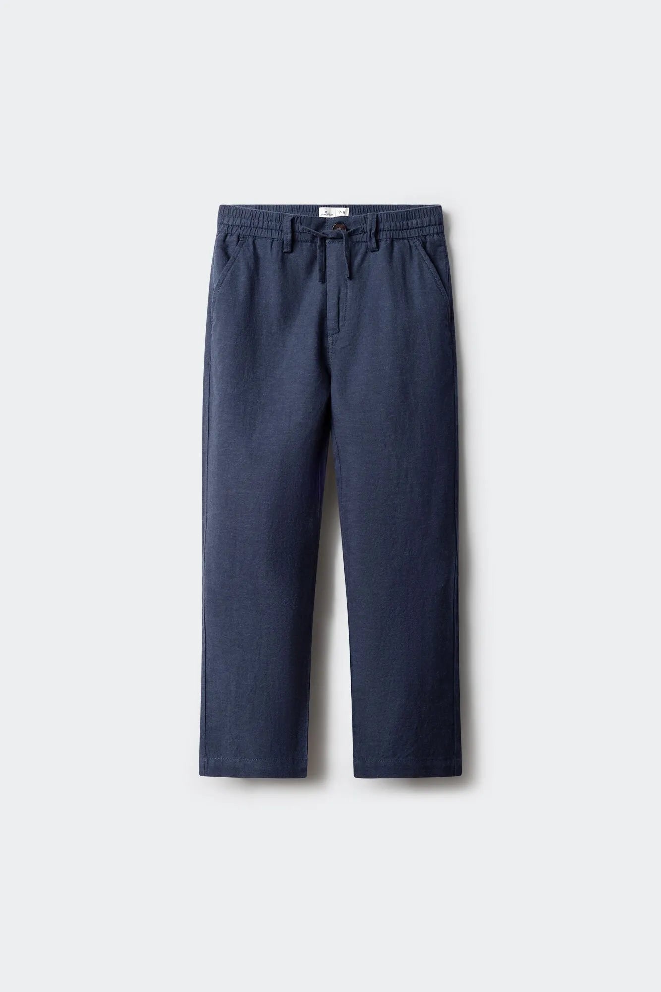 Springfield Blue Boys Linen Trousers SKU: 8903066_11 Image 01