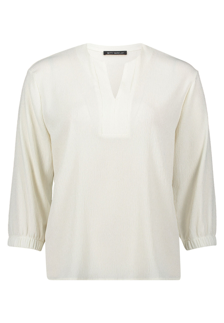 Betty Barclay_Offwhite_Slip Blouse with Structure_8909-1468_1014_06