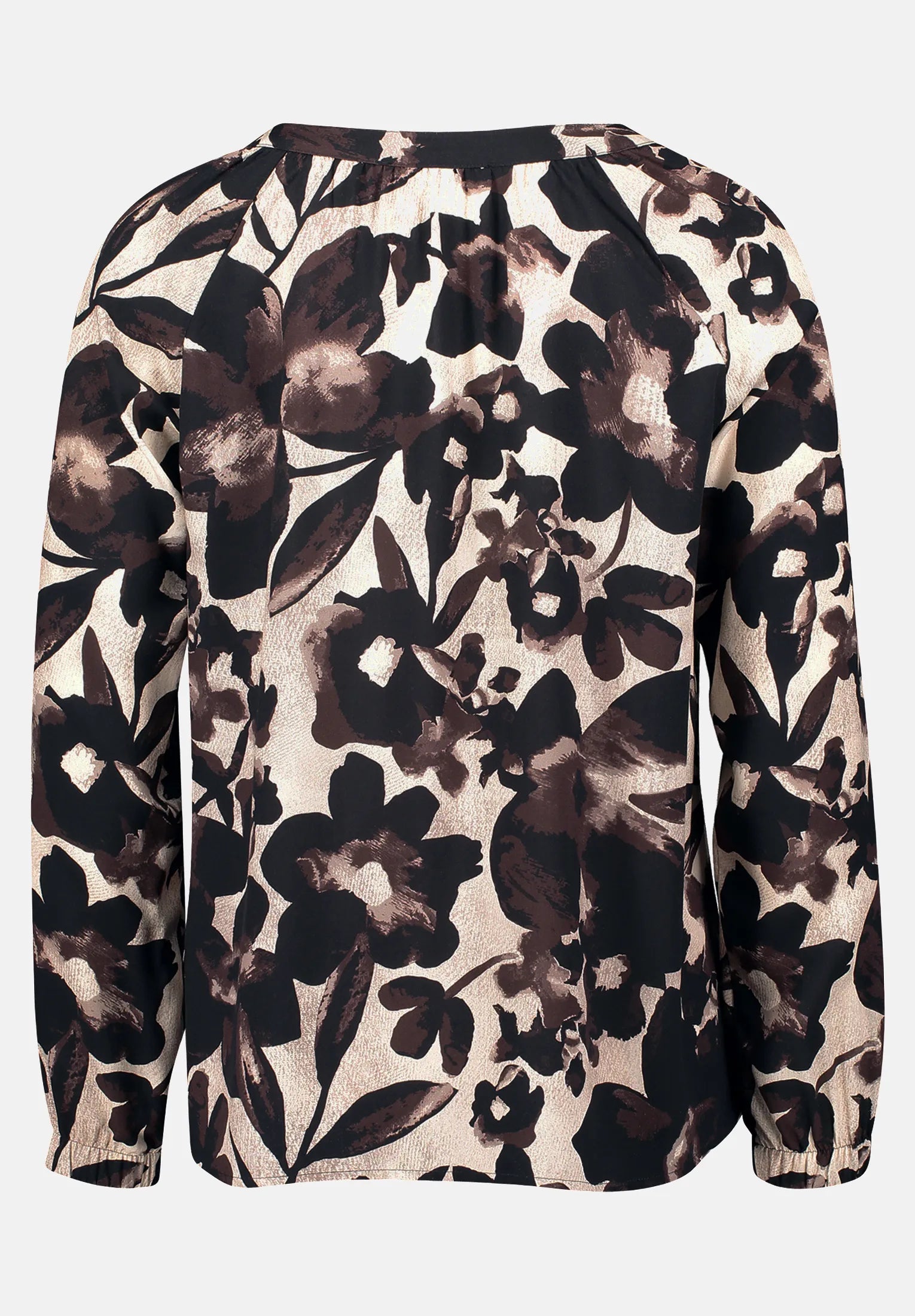 Betty Barclay_Beige/Brown_Long-Sleeved Slip Blouse_8925-1641_7875_05