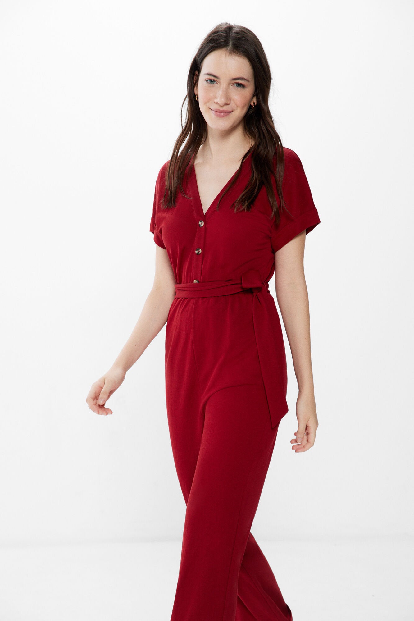 Short Sleeve Belted Jumpsuit_8957540_61_02