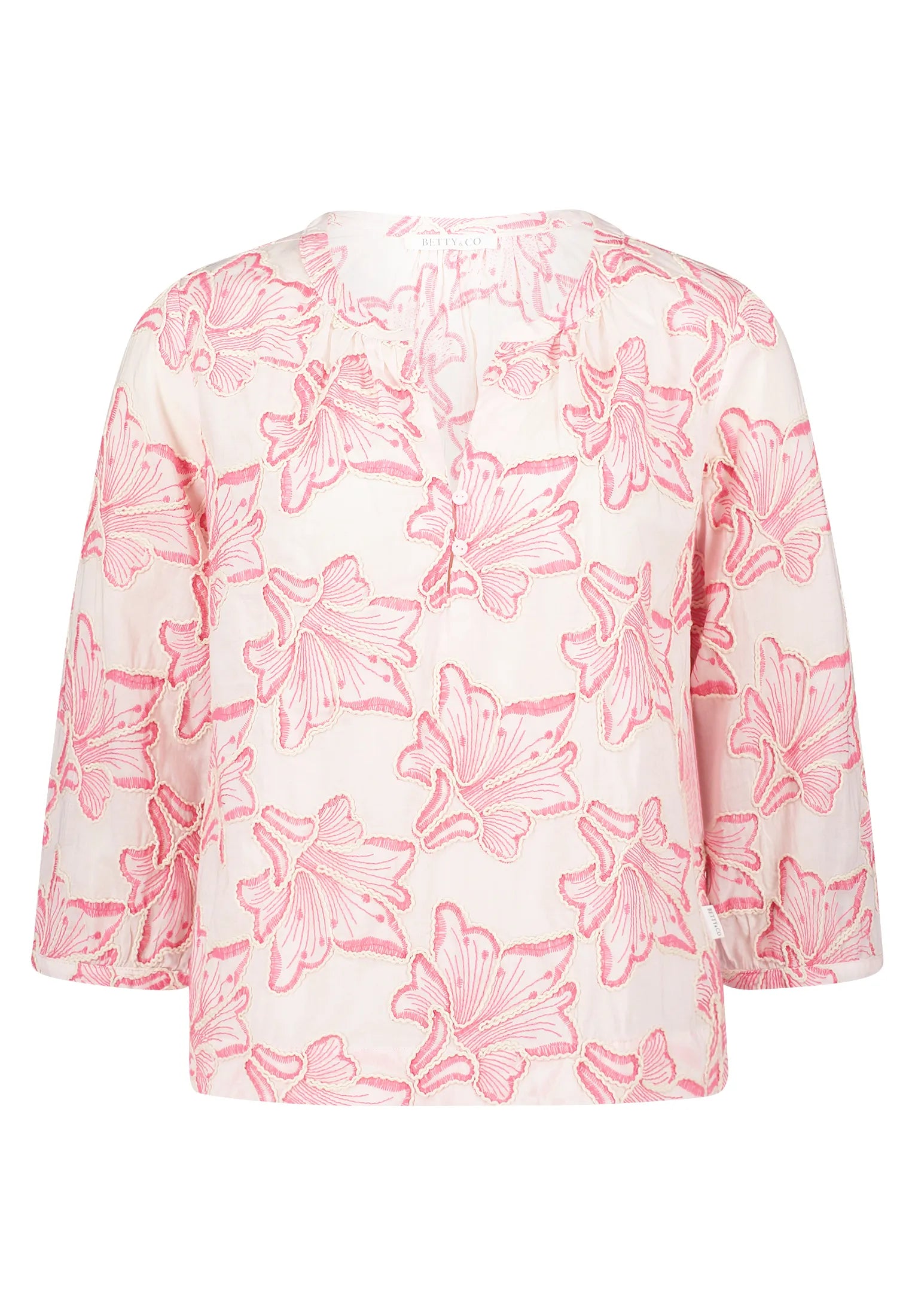 Betty Barclay Rose/Pink Women Blouse Short 3/4 Sleeve SKU: 8998-3245_4845 Image 04