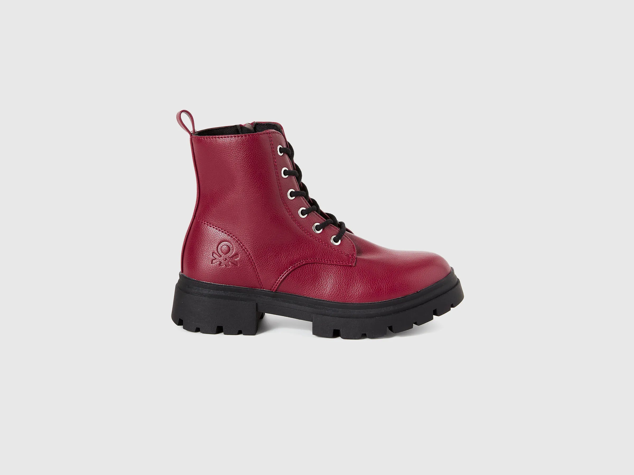 Benetton_Burgundy_Lace-Up Boots_8IFUCD01U_236_01