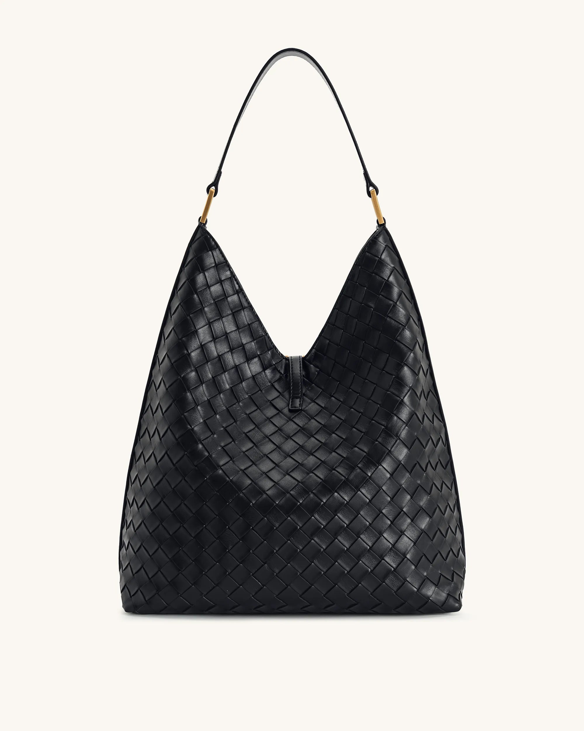 JW PEI_Black_Aria Woven Texture Shoulder Bags_8T026-12_Black_02