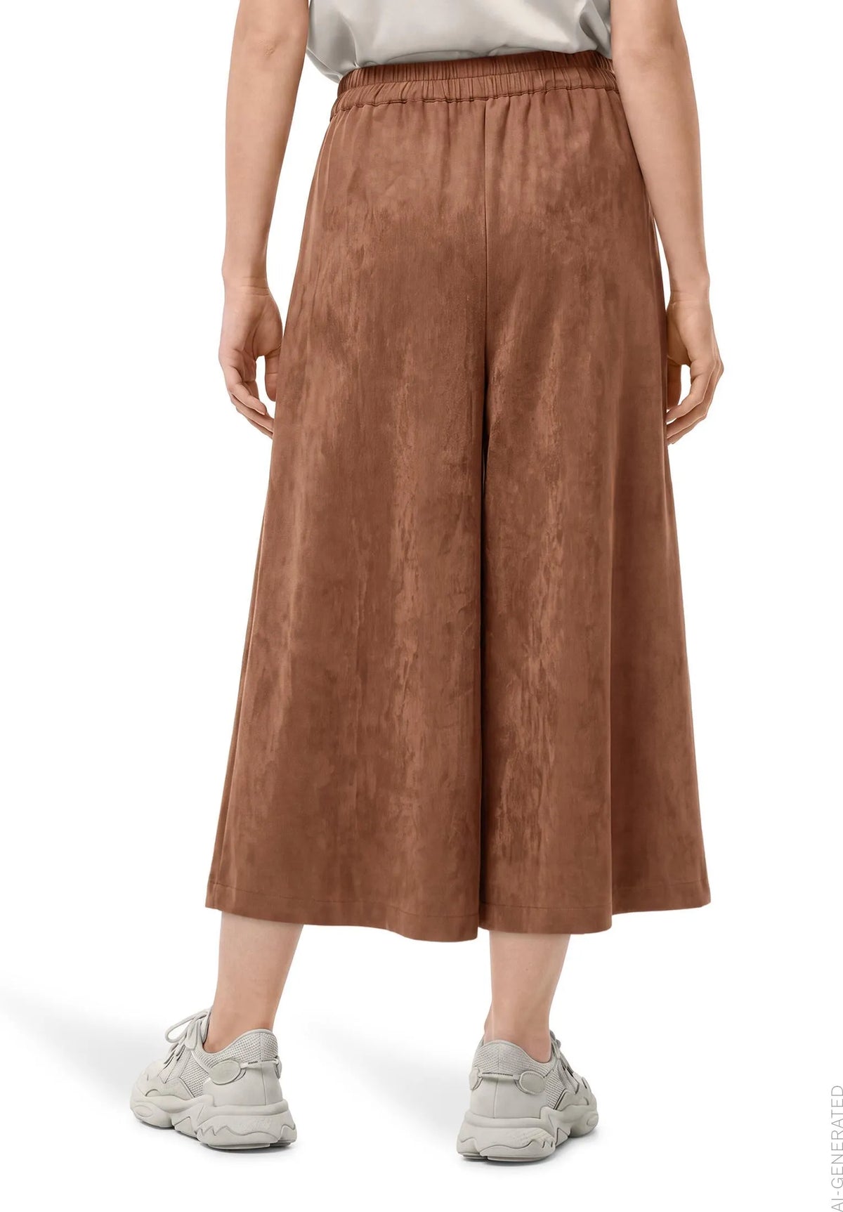 Betty Barclay Dark Coffee Women Culottes SKU: 9307-1673_7048 Image 03