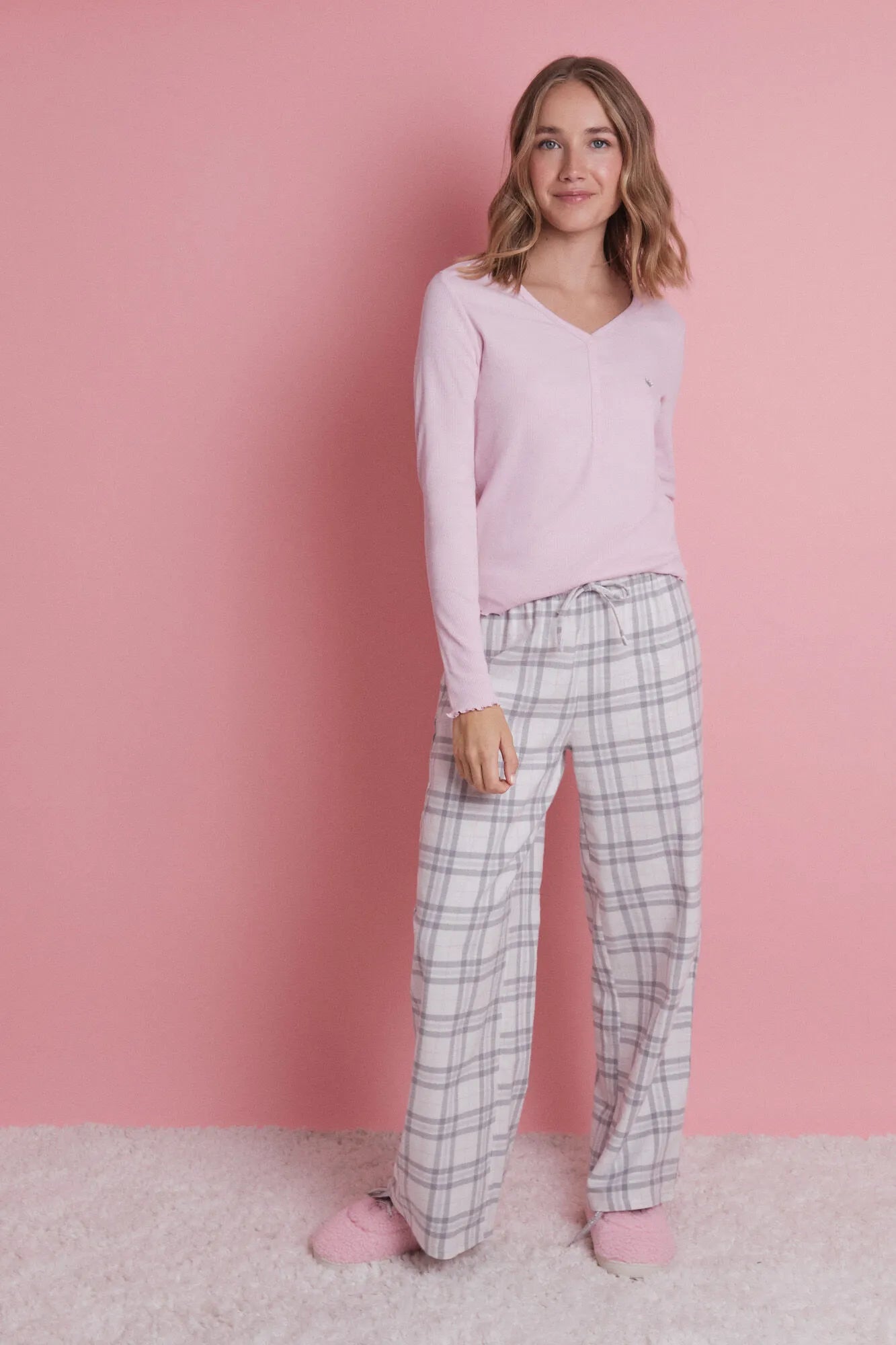 Women Secret_Pink_Long Pyjamas with Pink Logo_9522060_71_03