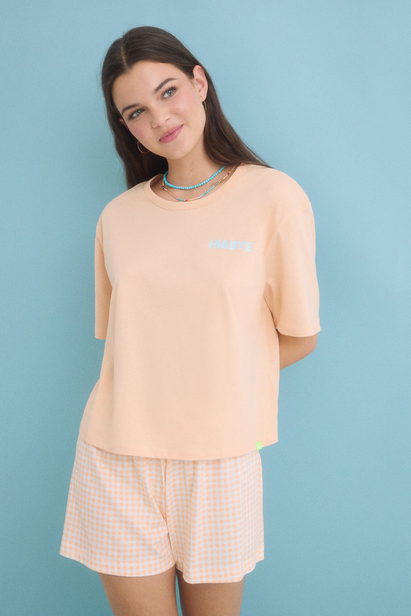 Women Secret_100% Cotton Short Pyjamas in Orange_9529544_67_04
