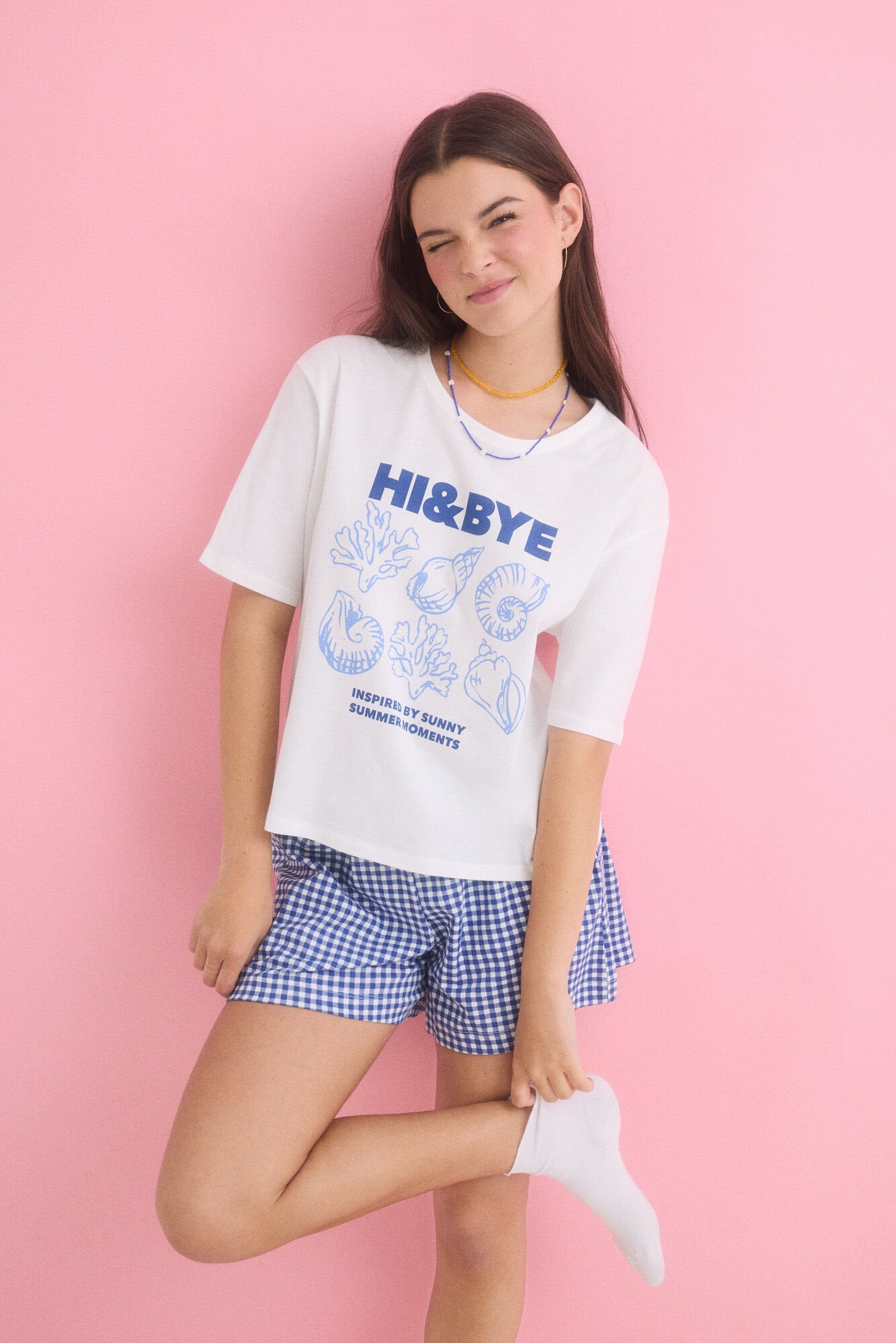 Women Secret_100% Cotton Short Pyjamas in Blue_9529545_96_01