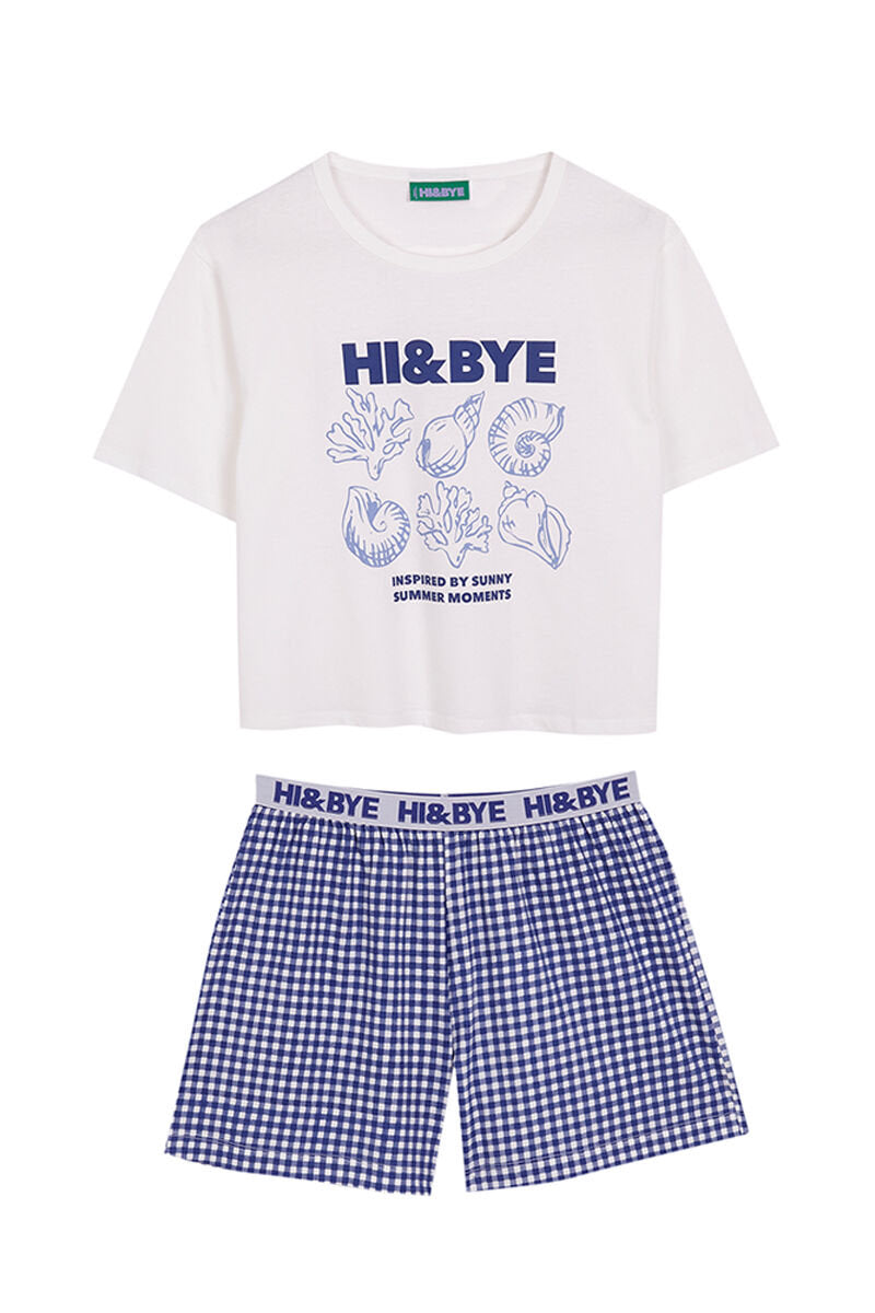 Women Secret_100% Cotton Short Pyjamas in Blue_9529545_96_09