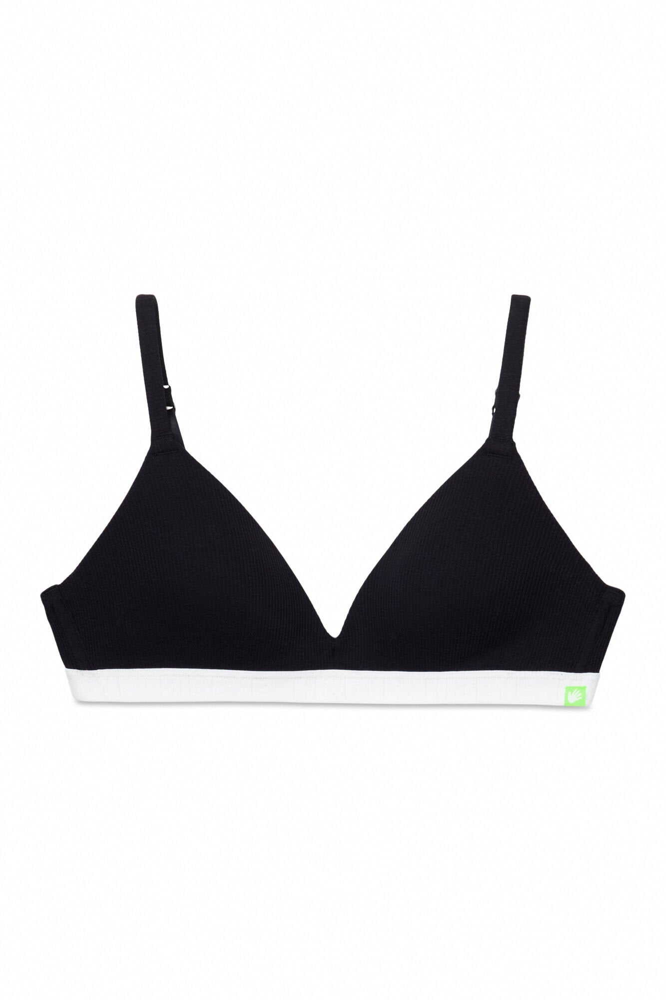 Women Secret_Black Fixed Padding Triangle Bra_9539246_01_08