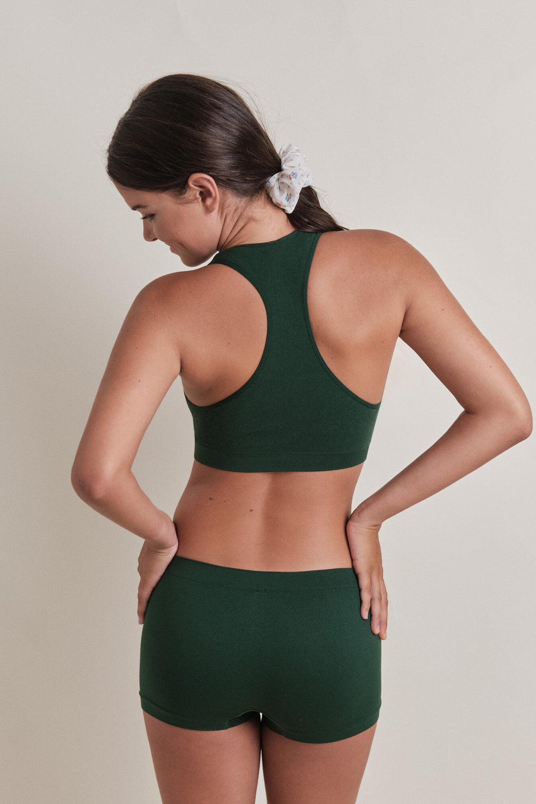 Women Secret_Green_Green Seamless Boxer Panty_9542312_20_02