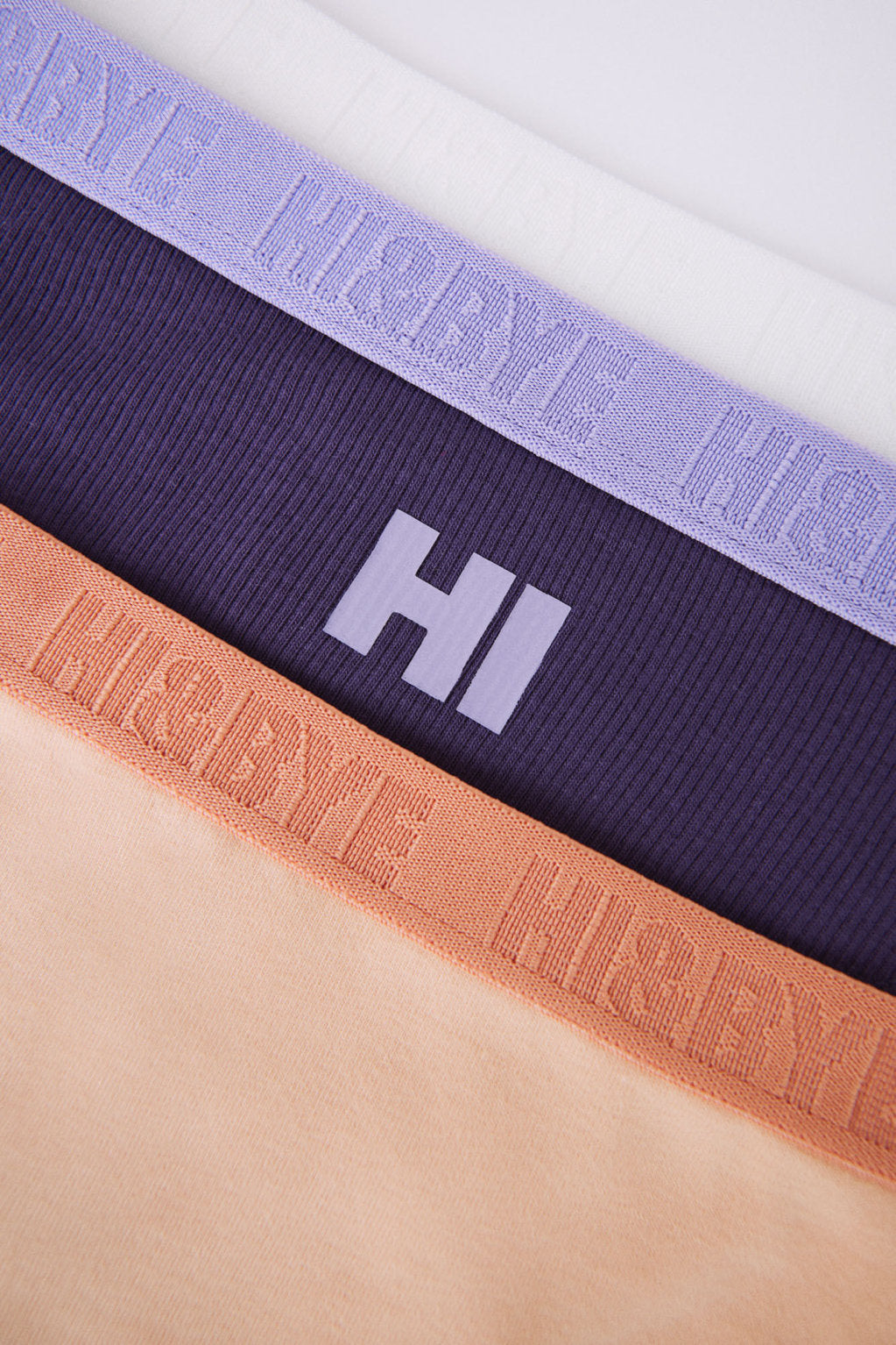 Pack Of 3 Brazilian Cotton Panties In Grey, Purple & Orange_02