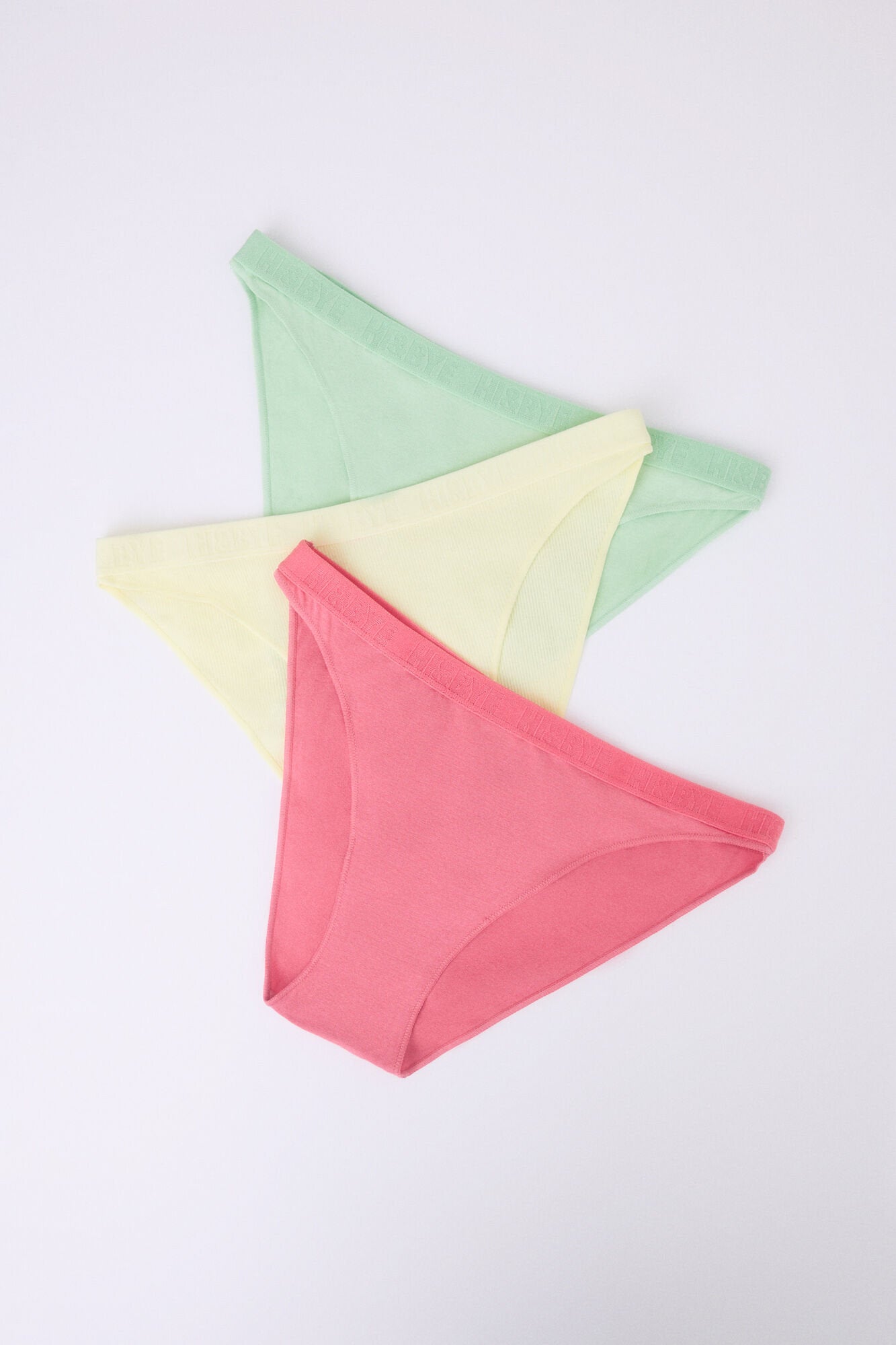 Women Secret_Pack of 3 Classic Panties in Pink, Yellow, Green_9589494_97_01