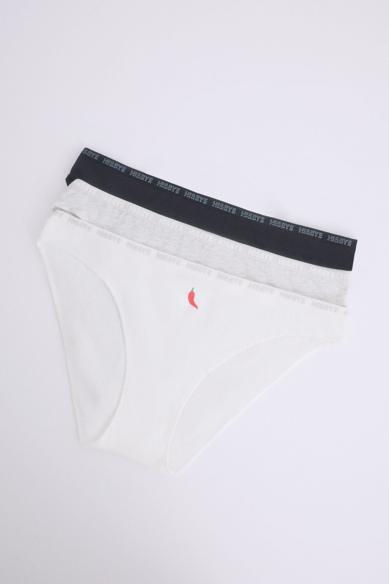 Women Secret_Pack of 3 Classic Panties in Black, White, Grey_9589499_97_01