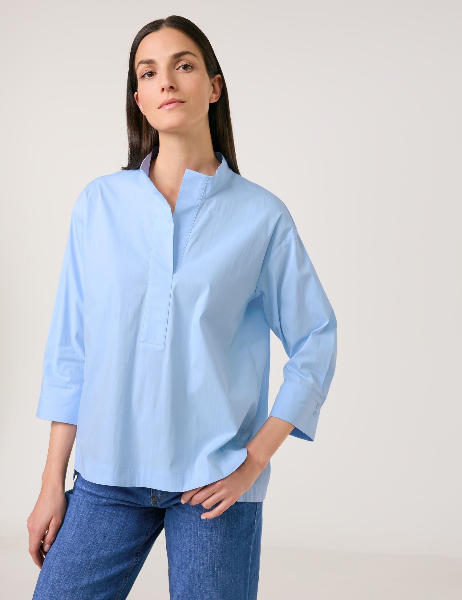 Sporty 3/4-Sleeve Blouse - BEVAVA