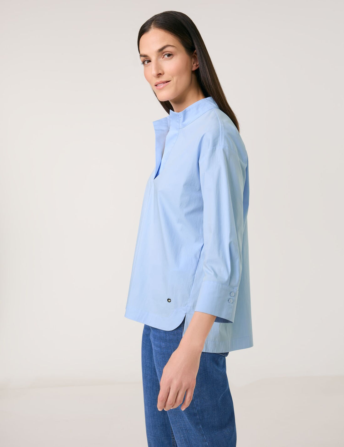 Sporty 3/4-Sleeve Blouse - BEVAVA
