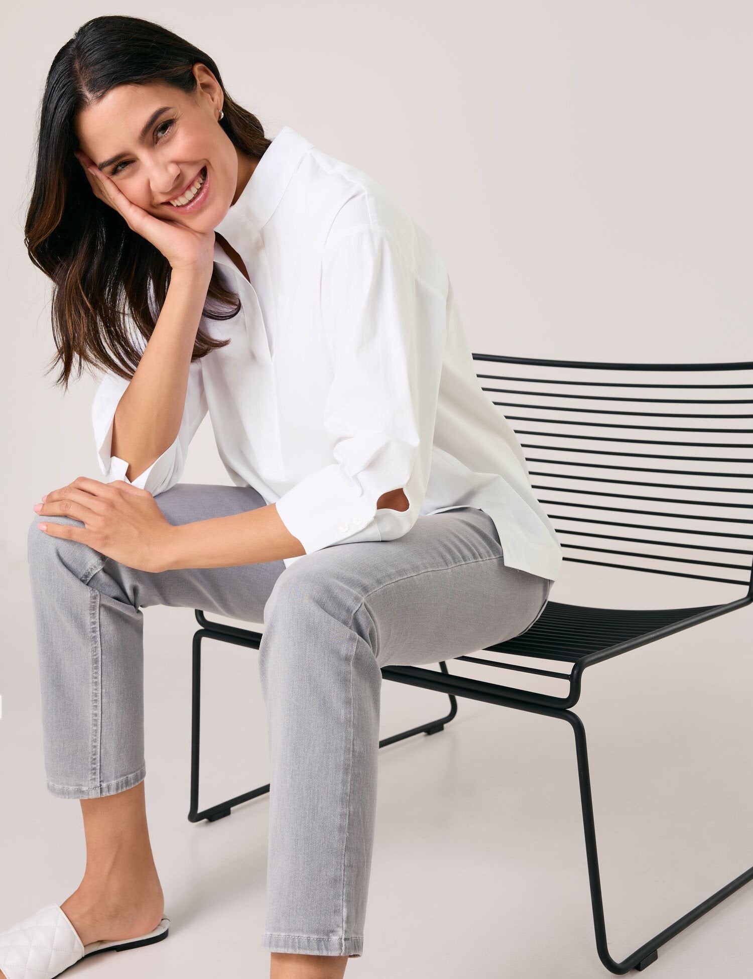 Gerry Weber_Sporty 3/4-Sleeve Blouse_965069-31447_99600_05