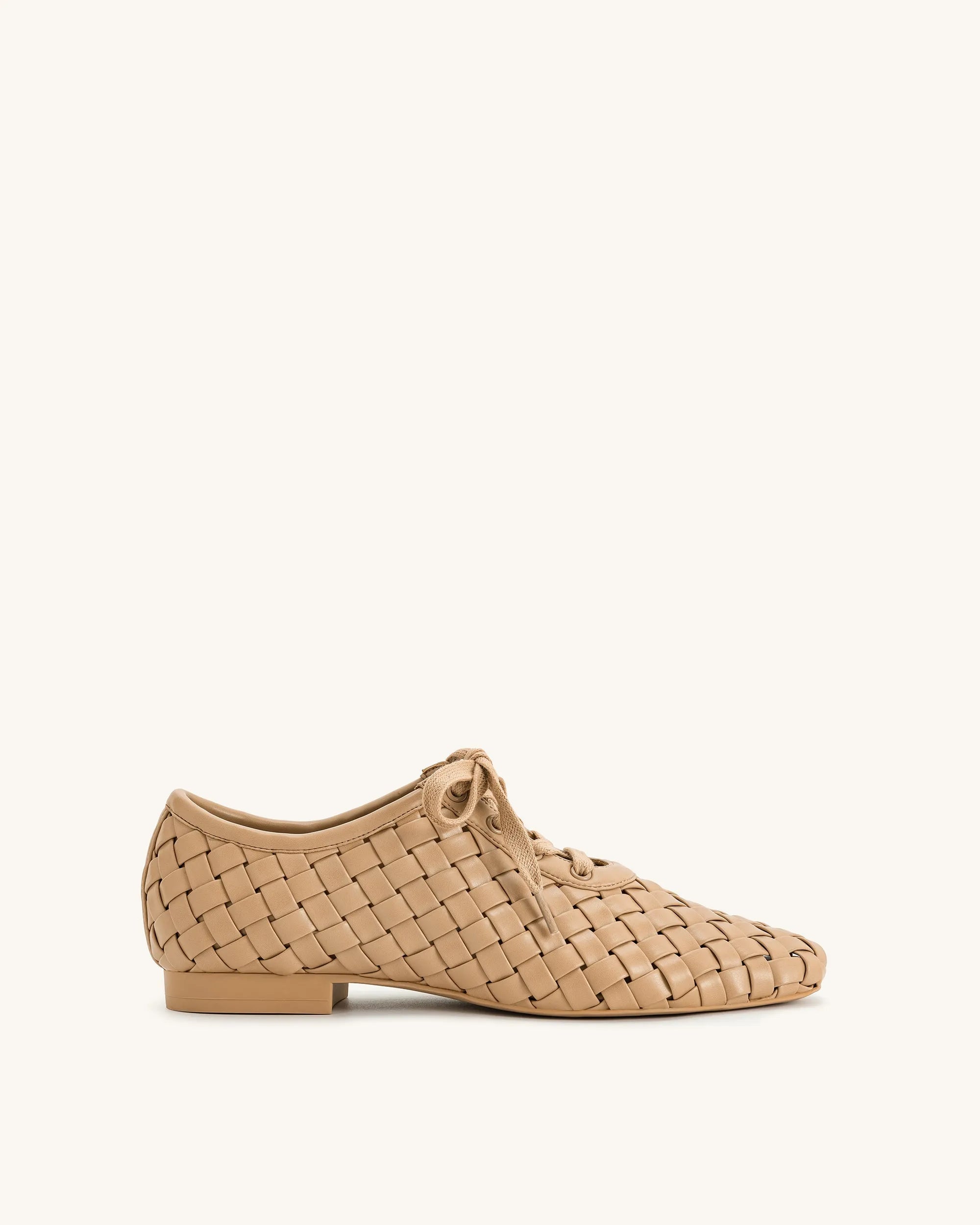 JW PEI_Apricot_Kayla Weave Strap Flat Shoes_9FS10-3_Apricot_01