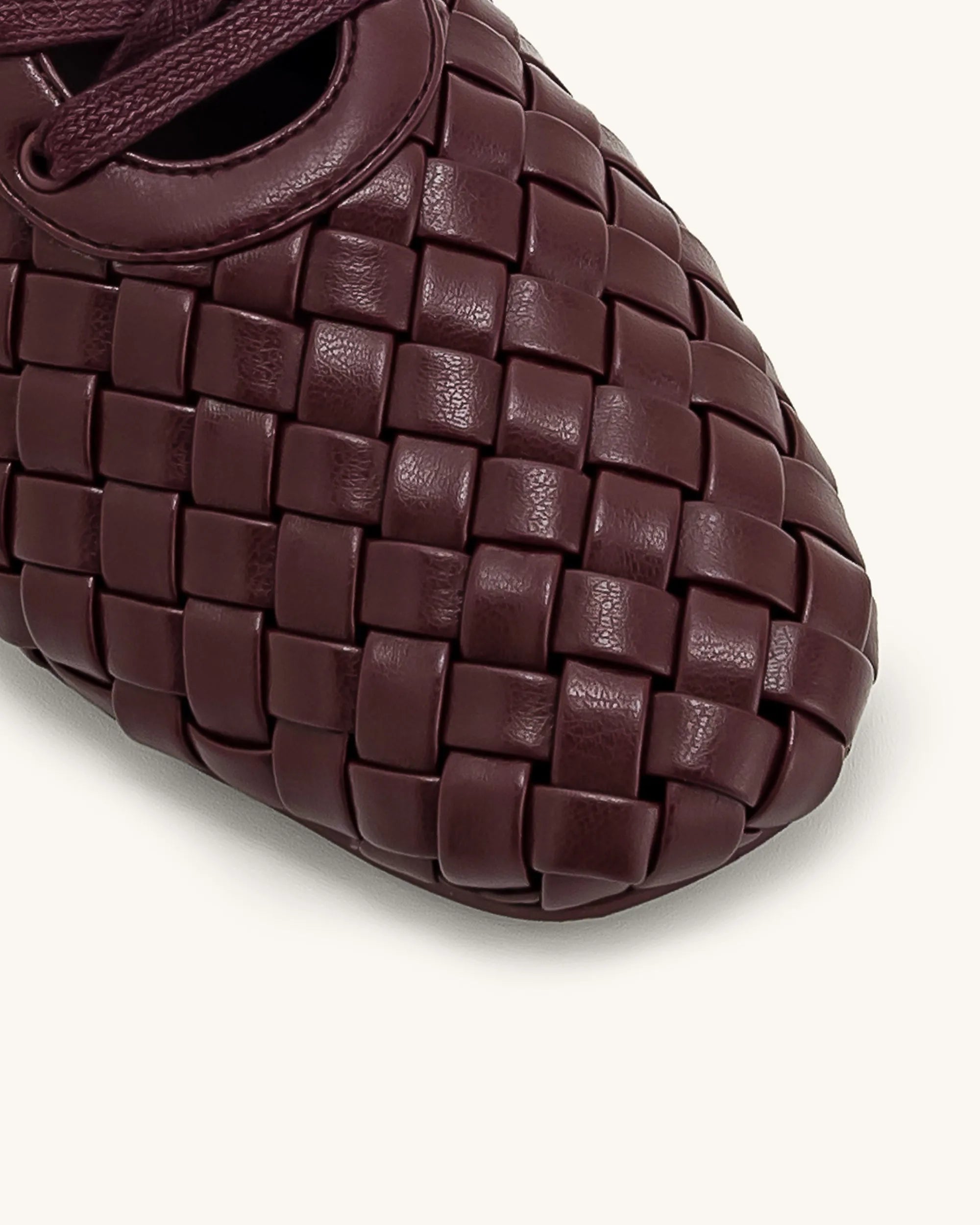 JW PEI_Red_Kayla Weave Strap Flat Shoes_9FS10-4_Claret Red_05