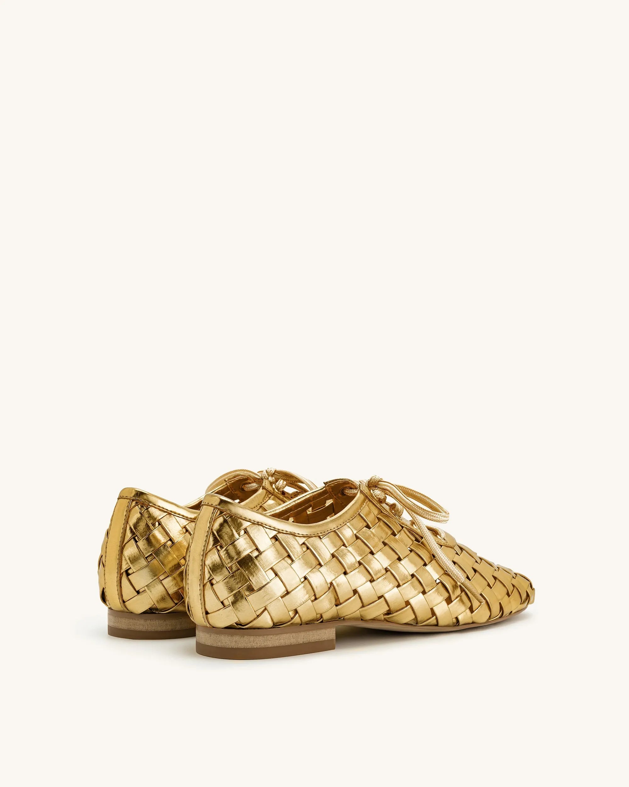 JW PEI_Gold_Kayla Weave Strap Flat Shoes_9FS10-8_Gold_04