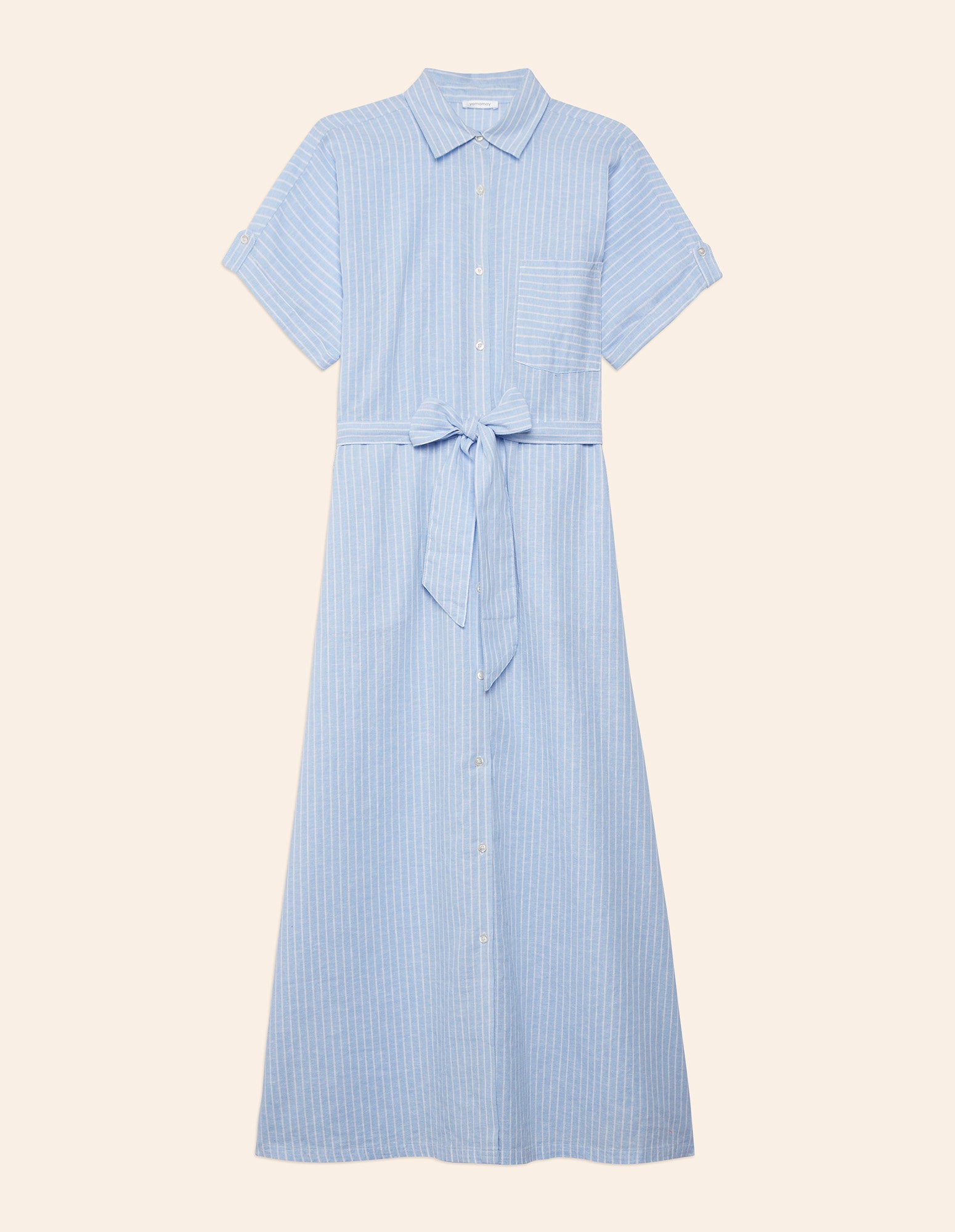 Yamamay_Cotton & Linen Long Solid Color Dress Cotton Linen_AABD181003_933_05