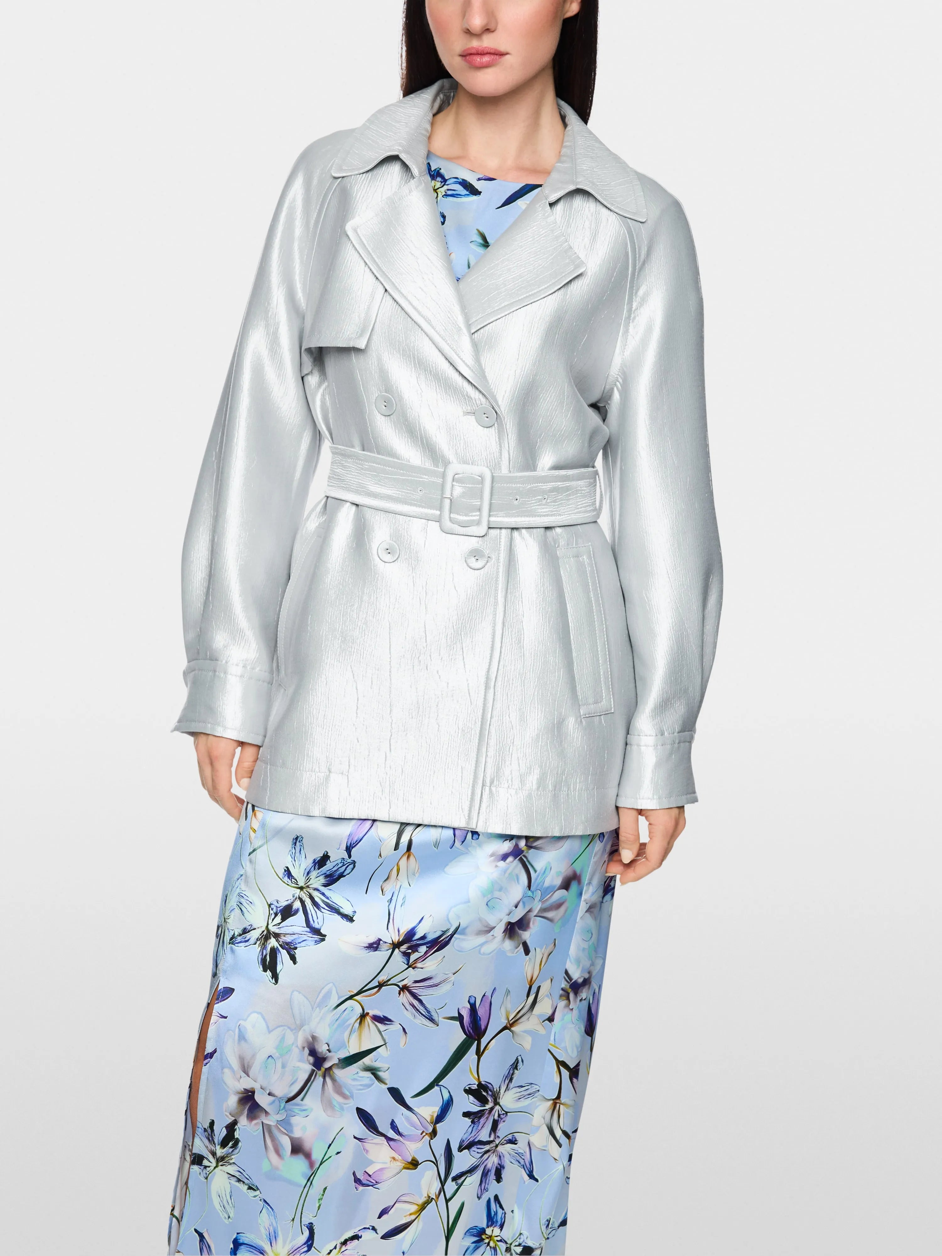 Marc Cain Microchip Women Lightweight Outdoor Jacket with Shimmer SKU: AC 12.08 W84_804 Image 07